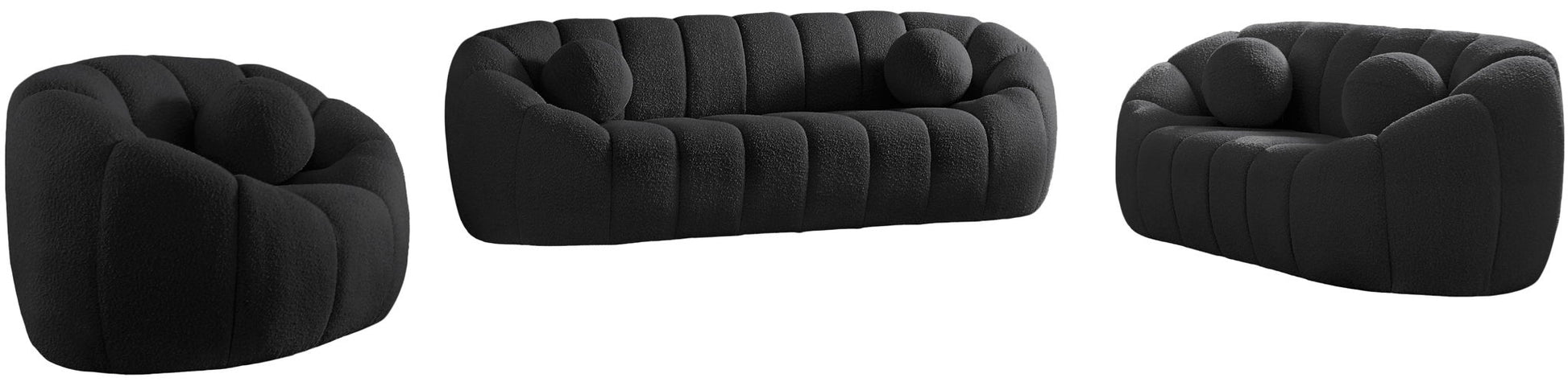 Elijah - Boucle Fabric Loveseat - Best Buy Furniture