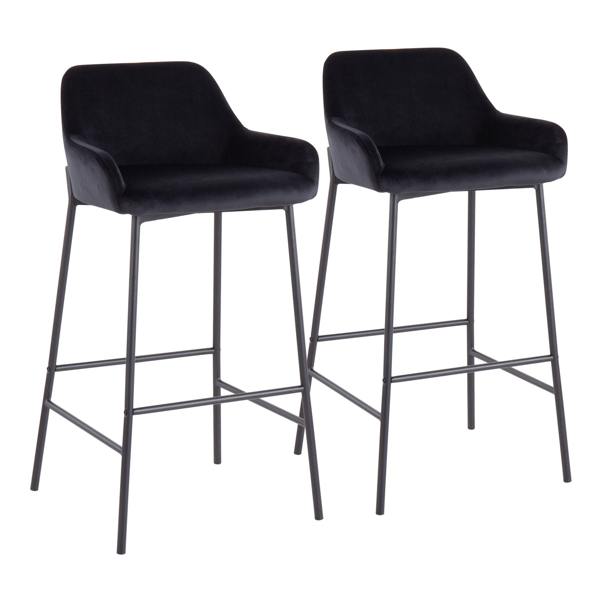 Daniella - Industrial Fixed Height Bar Stool (Set of 2) - Best Buy Furniture