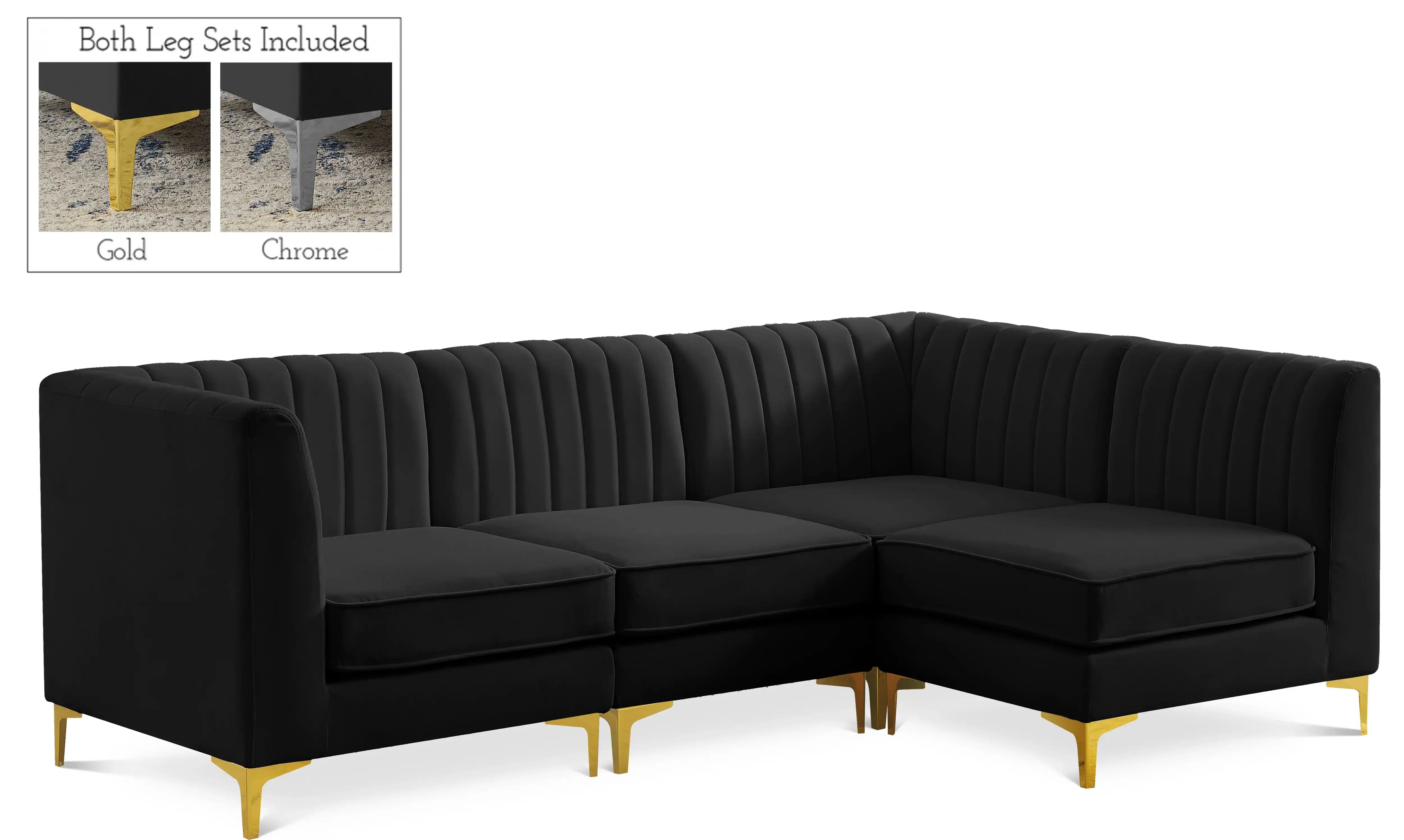 Alina - 4 Piece Modular L-Shaped Sectional - Best Buy Furniture