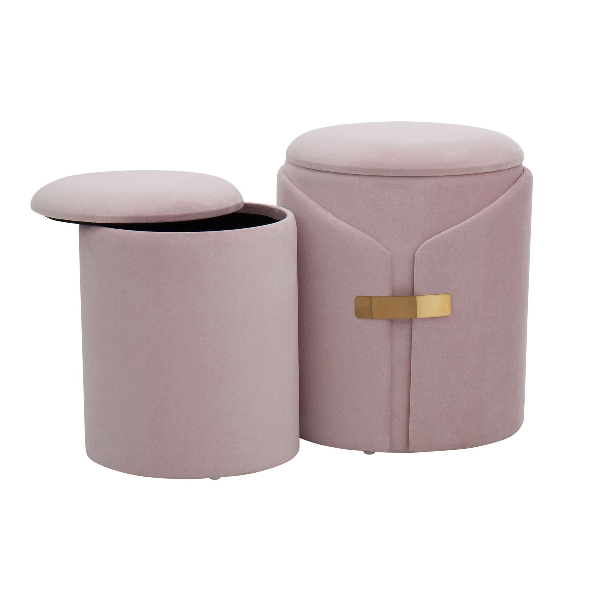 Dahlia - Contemporary / Glam Nesting Ottoman Set - Best Buy Furniture