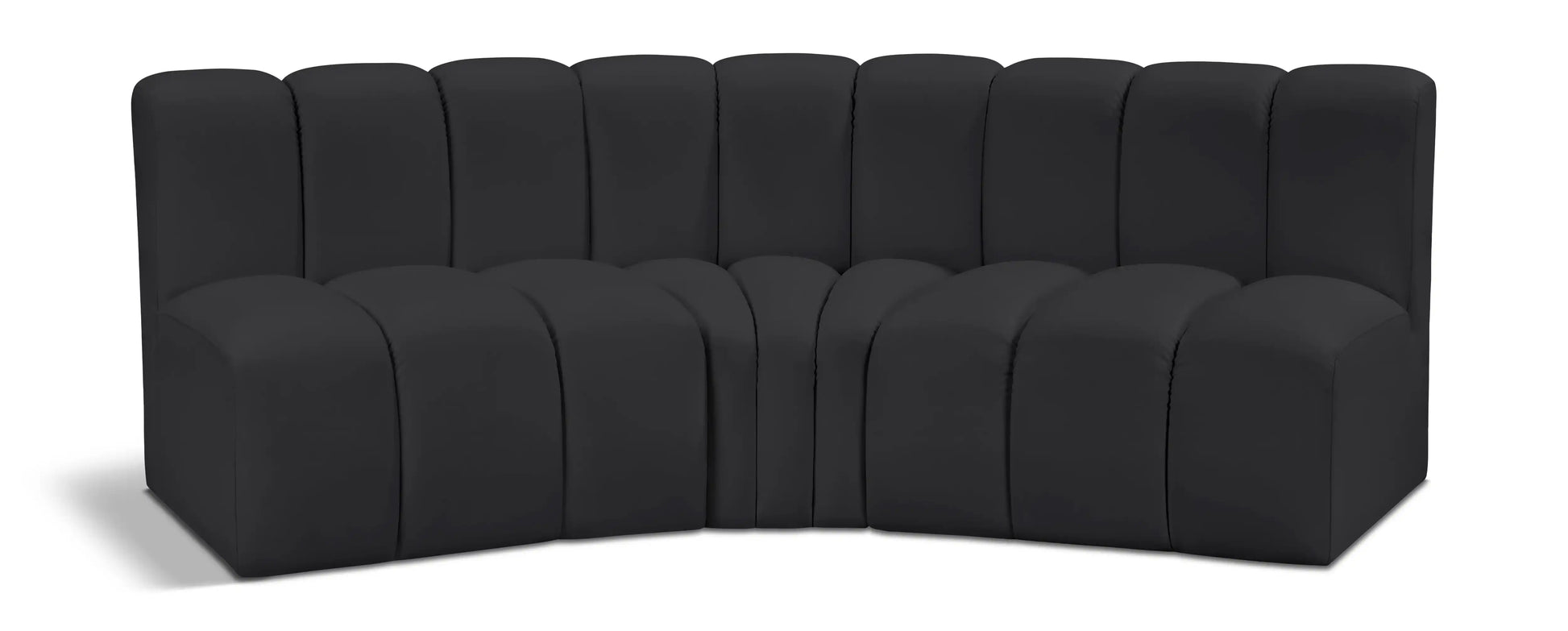 Arc - Faux Leather 3 Piece Modular Corner Sofa - Best Buy Furniture