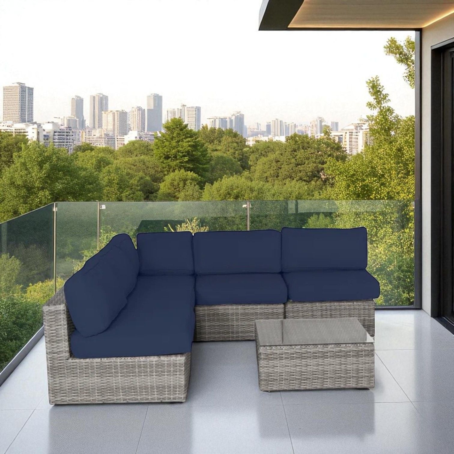 Outdoor Wicker Seating Group With Cushions - Best Buy Furniture