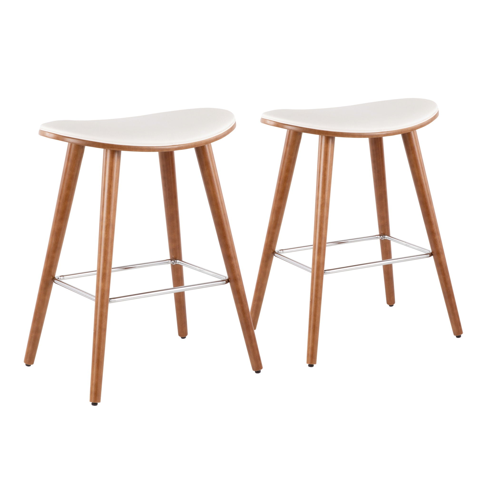 Saddle - Contemporary Counter Stool (Set of 2) - Best Buy Furniture