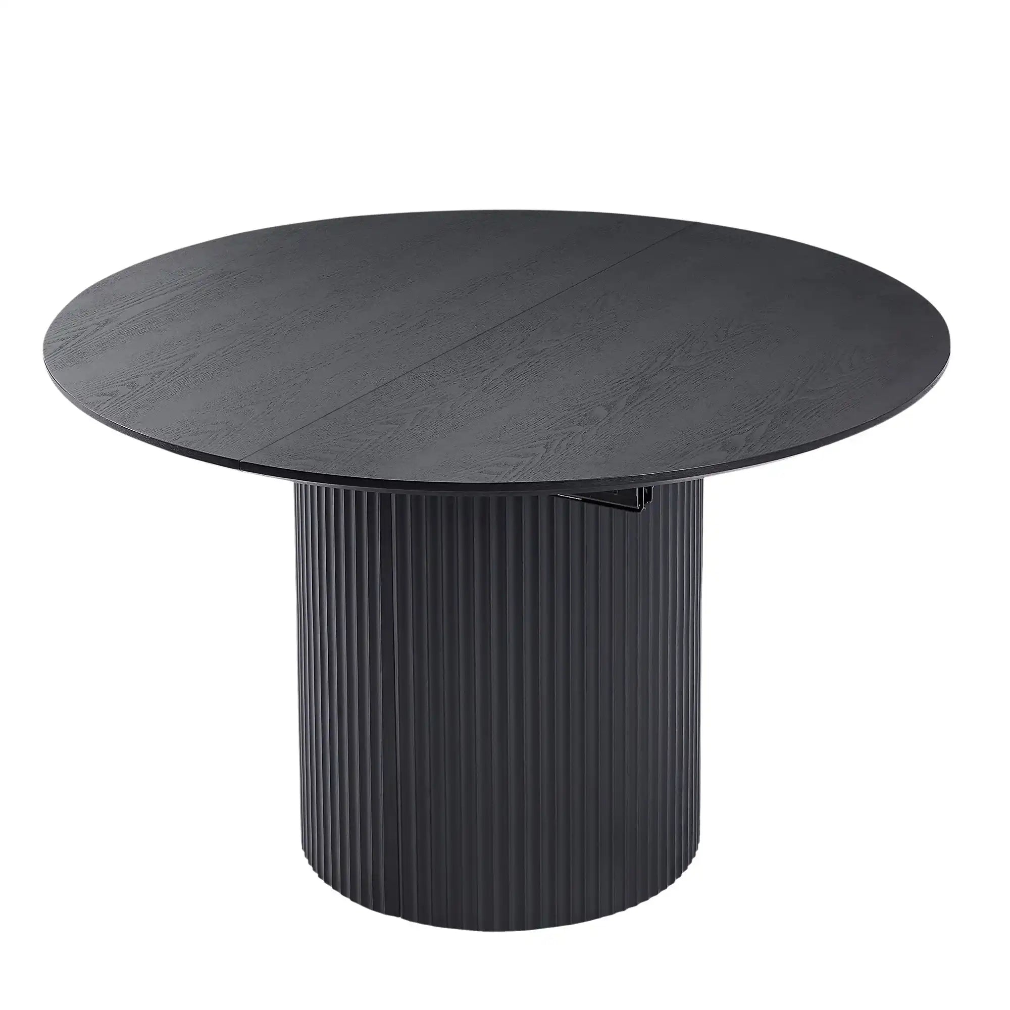 Expandable Solid Top Dining Table, Modern Black Kitchen Table - Best Buy Furniture