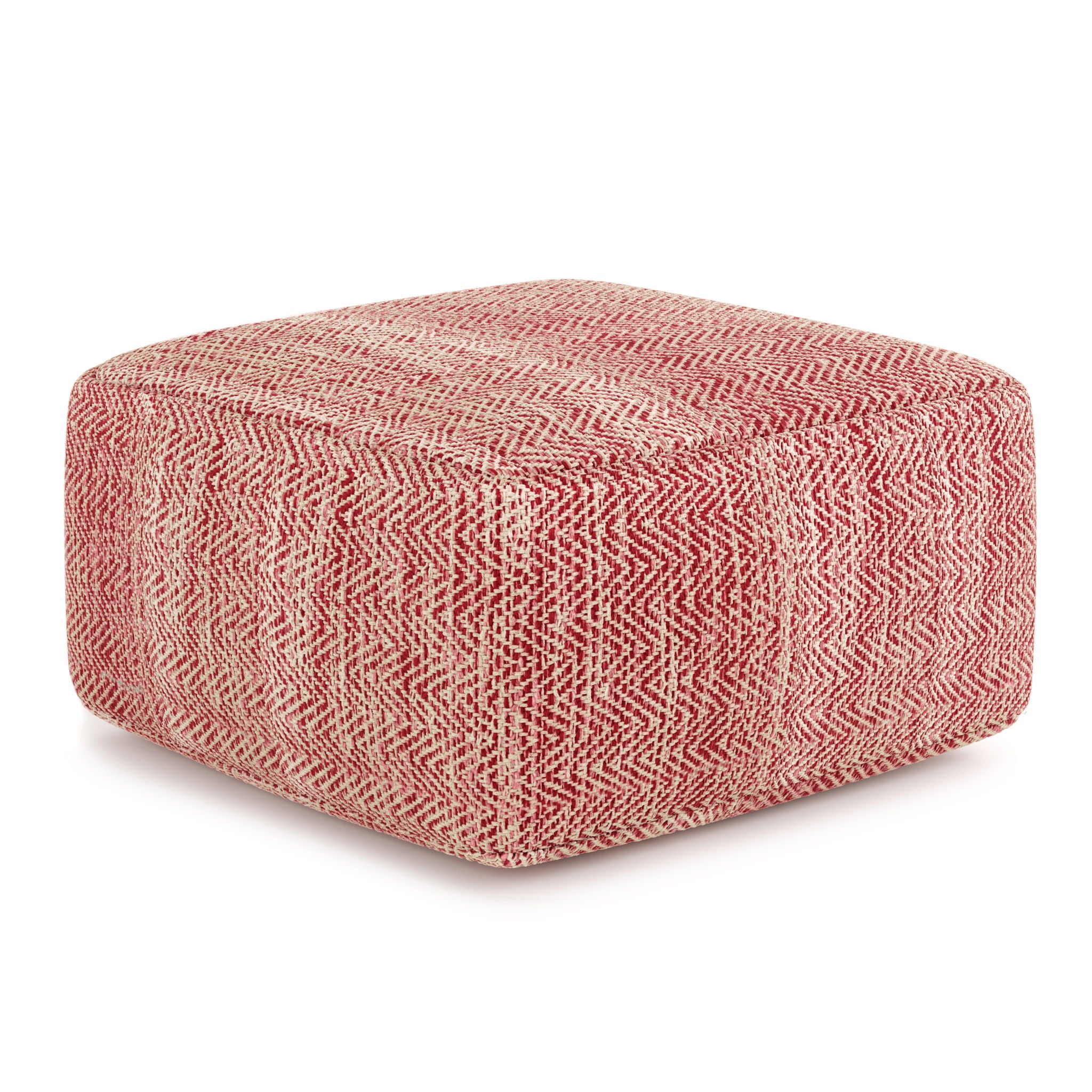 Nate - Handcrafted Square Pouf - Best Buy Furniture