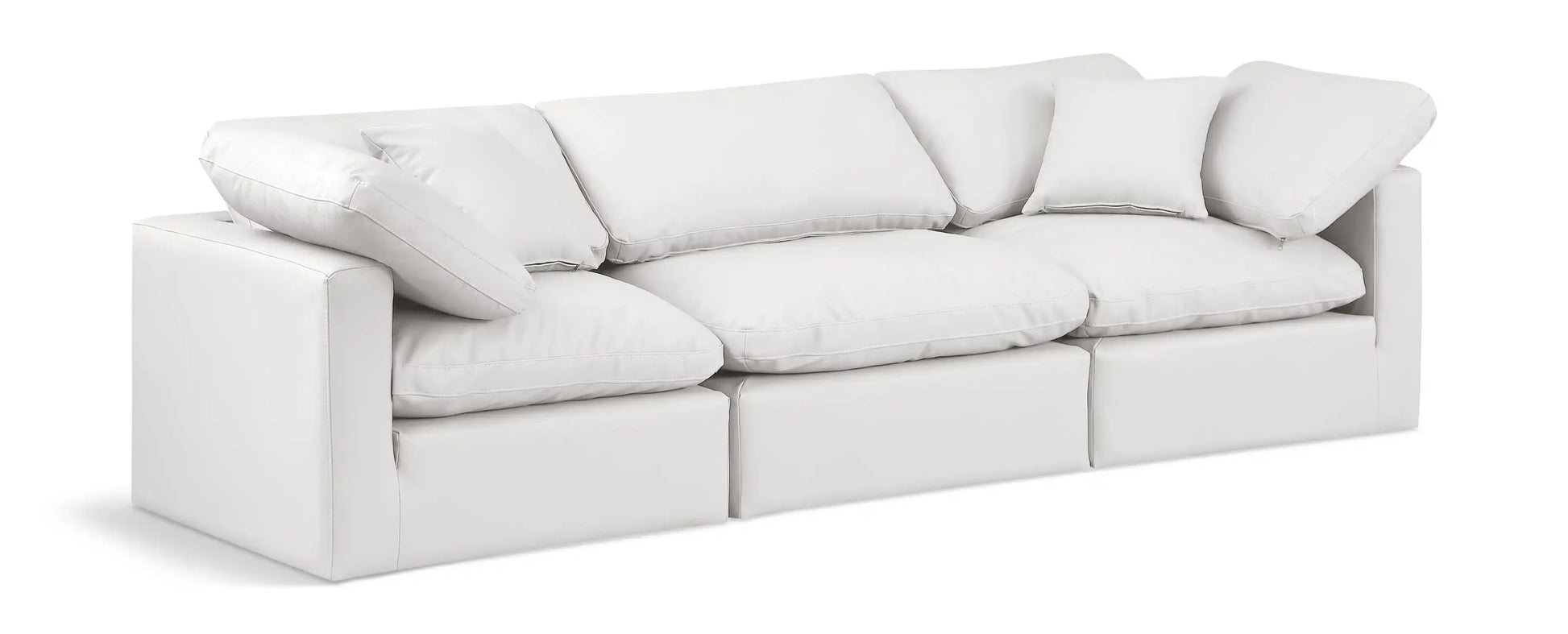 Indulge - Faux Leather 3 Seat Modular Sofa - Best Buy Furniture