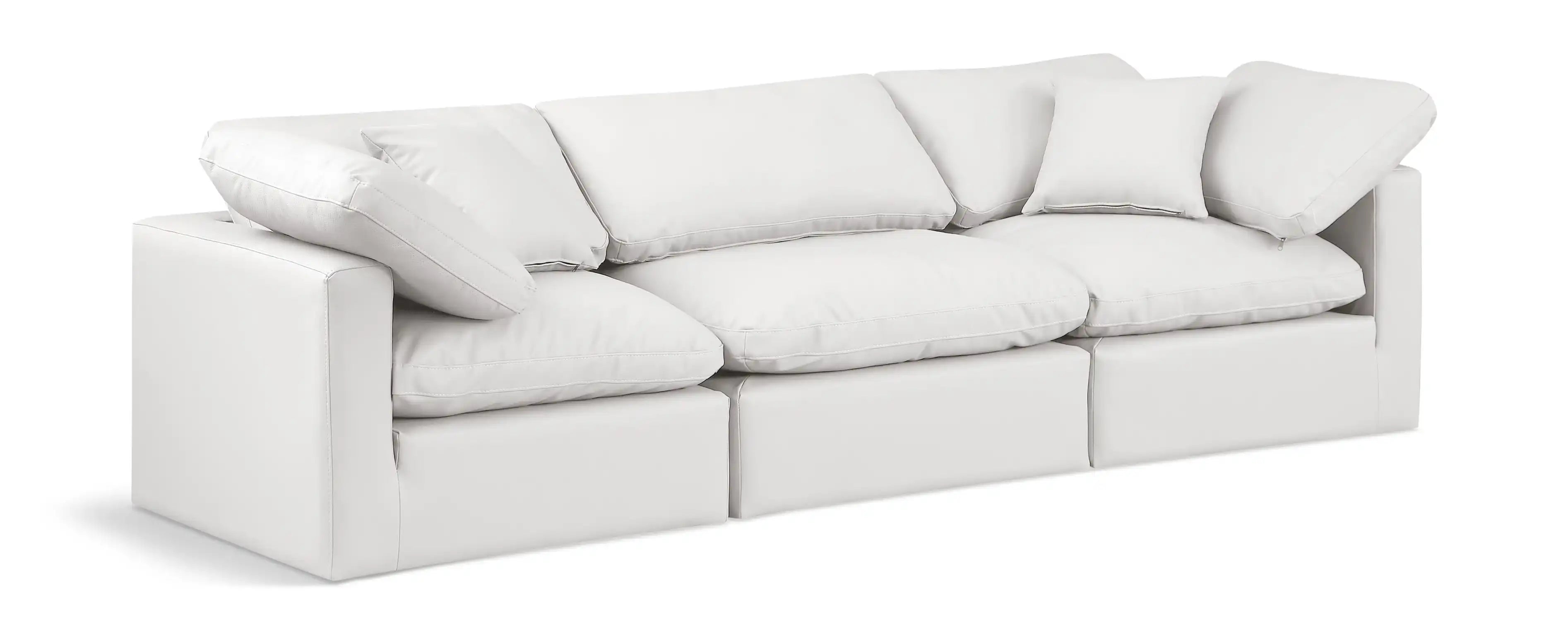 Indulge - Faux Leather 3 Seat Modular Sofa - Best Buy Furniture