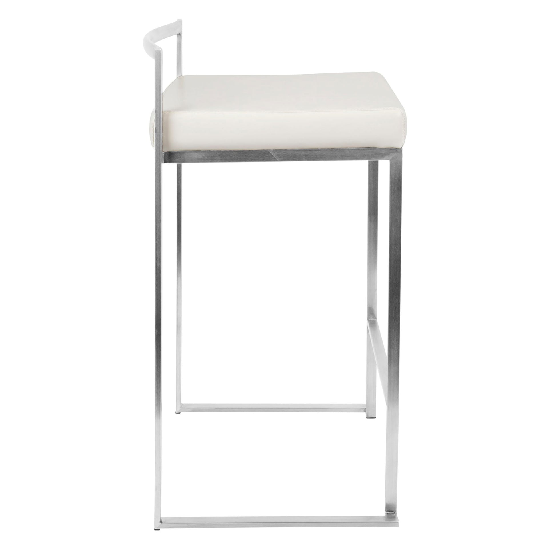Fuji - Contemporary, Stackable Elegant Counter Stool (Set of 2) - Best Buy Furniture