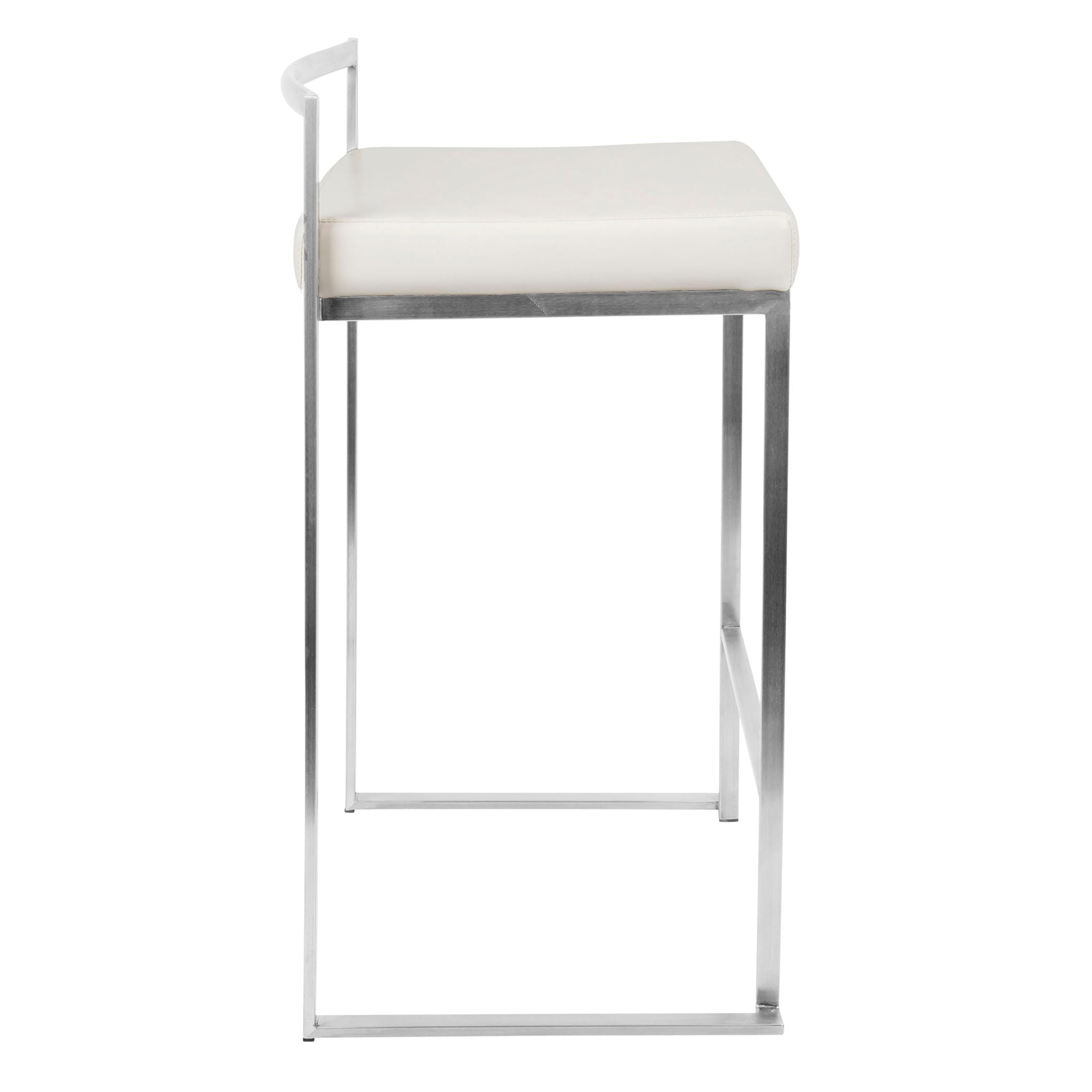 Fuji - Contemporary, Stackable Elegant Counter Stool (Set of 2) - Best Buy Furniture