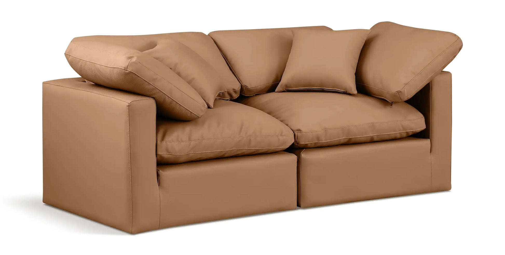 Indulge - Faux Leather 2 Seat Modular Sofa - Best Buy Furniture
