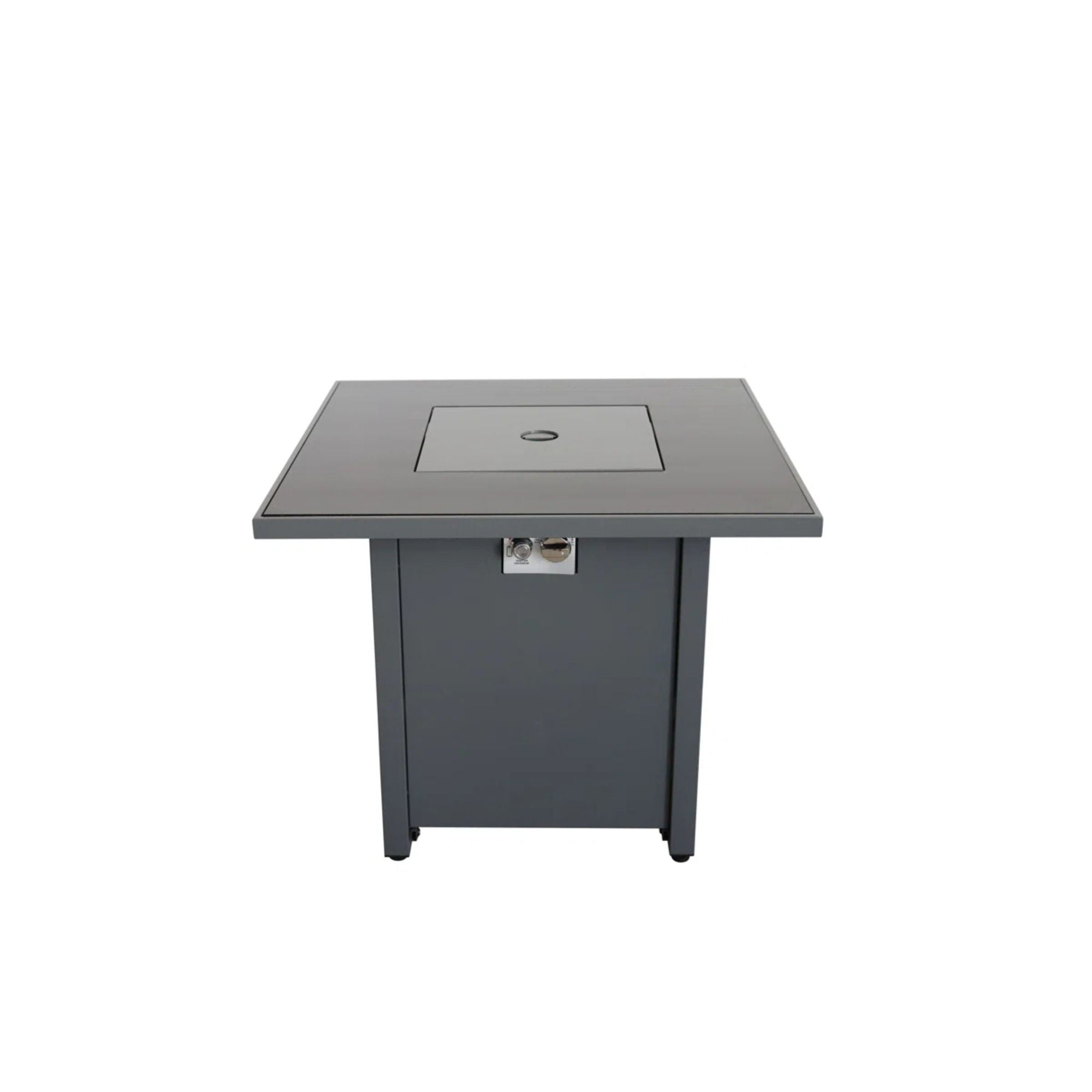 Outdoor Fire Pit Table With Lid - Gray - Best Buy Furniture