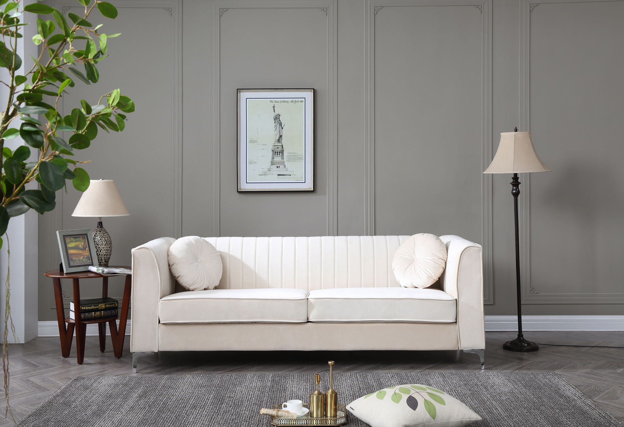 Delray - Micro Suede Sofa - Best Buy Furniture