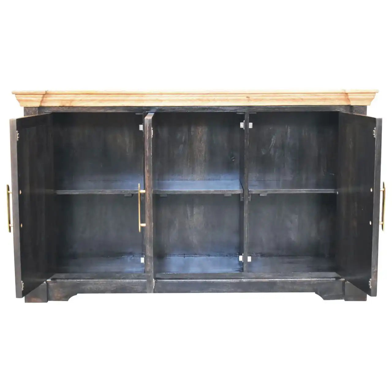 Regal - Rustic Sideboard - Black - Best Buy Furniture