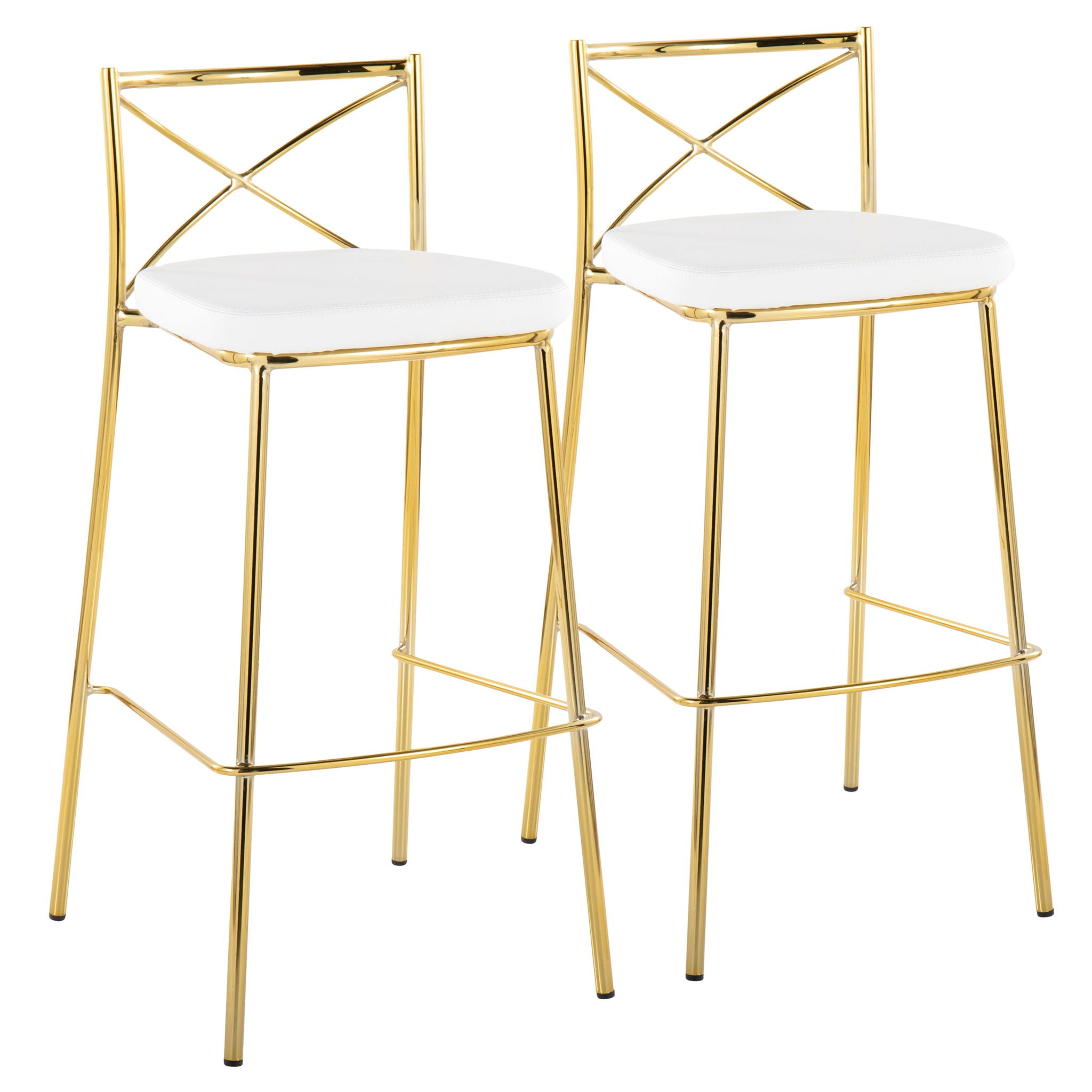 Modern Charlotte - Contemporary Fixed Height Barstool (Set of 2) - Best Buy Furniture