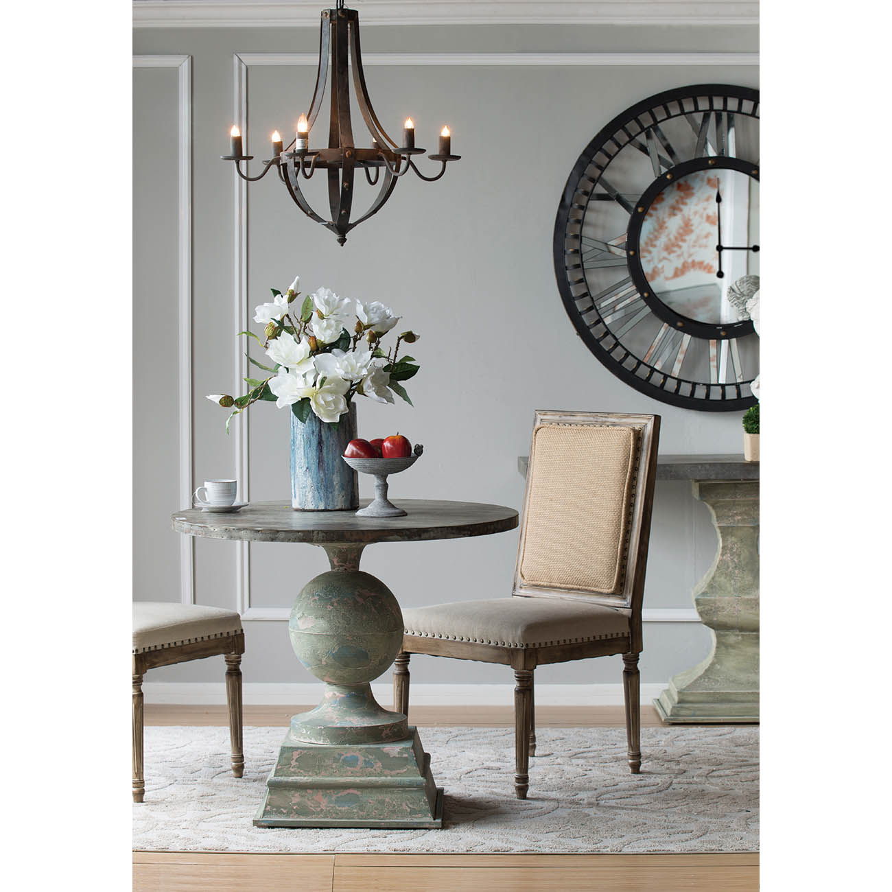 6 Light Metal Chandelier, Hanging Light Fixture With Adjustable Chain For Kitchen, Bulb Not Included - Black - Best Buy Furniture