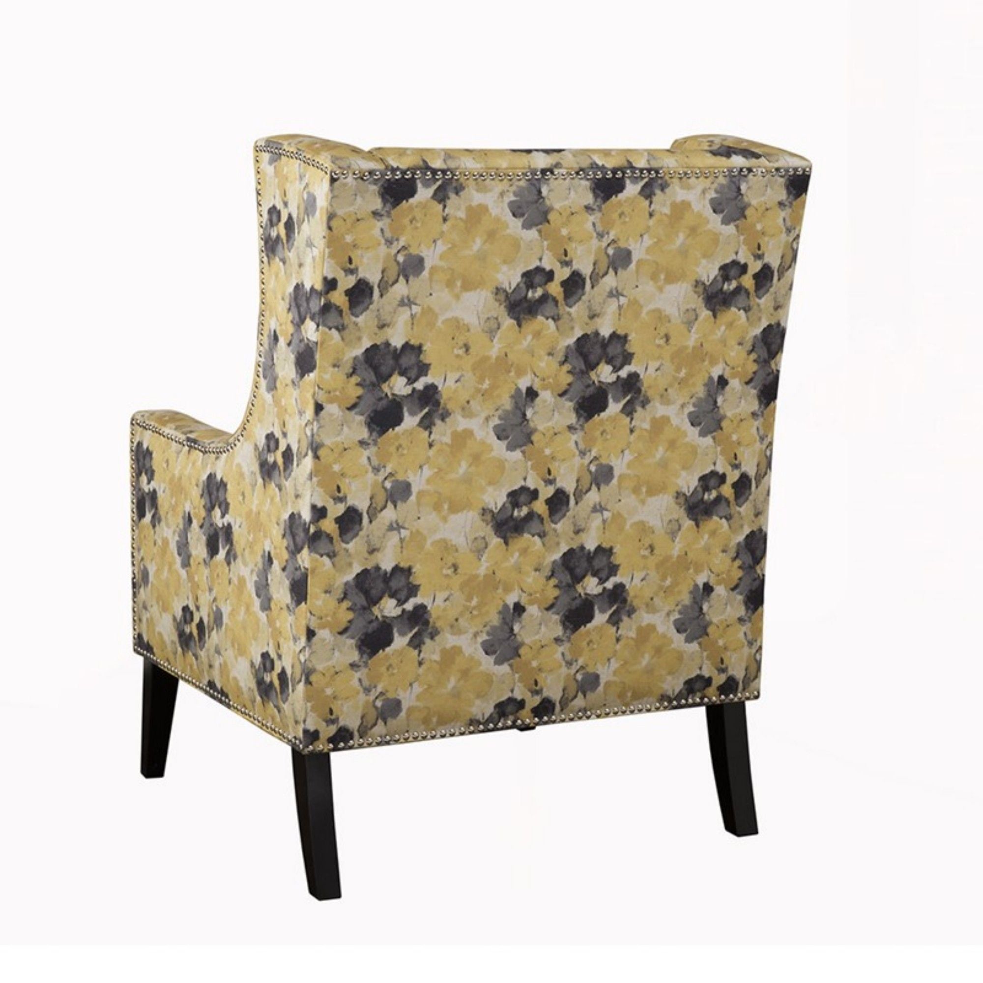 Barton - Wing Chair With Nail Head Accents - Best Buy Furniture