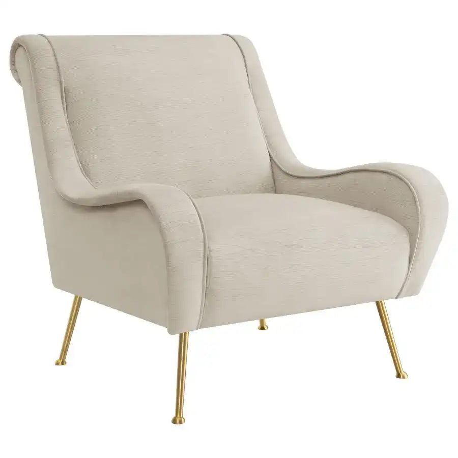 Ricci - Upholstered Saddle Arm Accent Chair - Best Buy Furniture