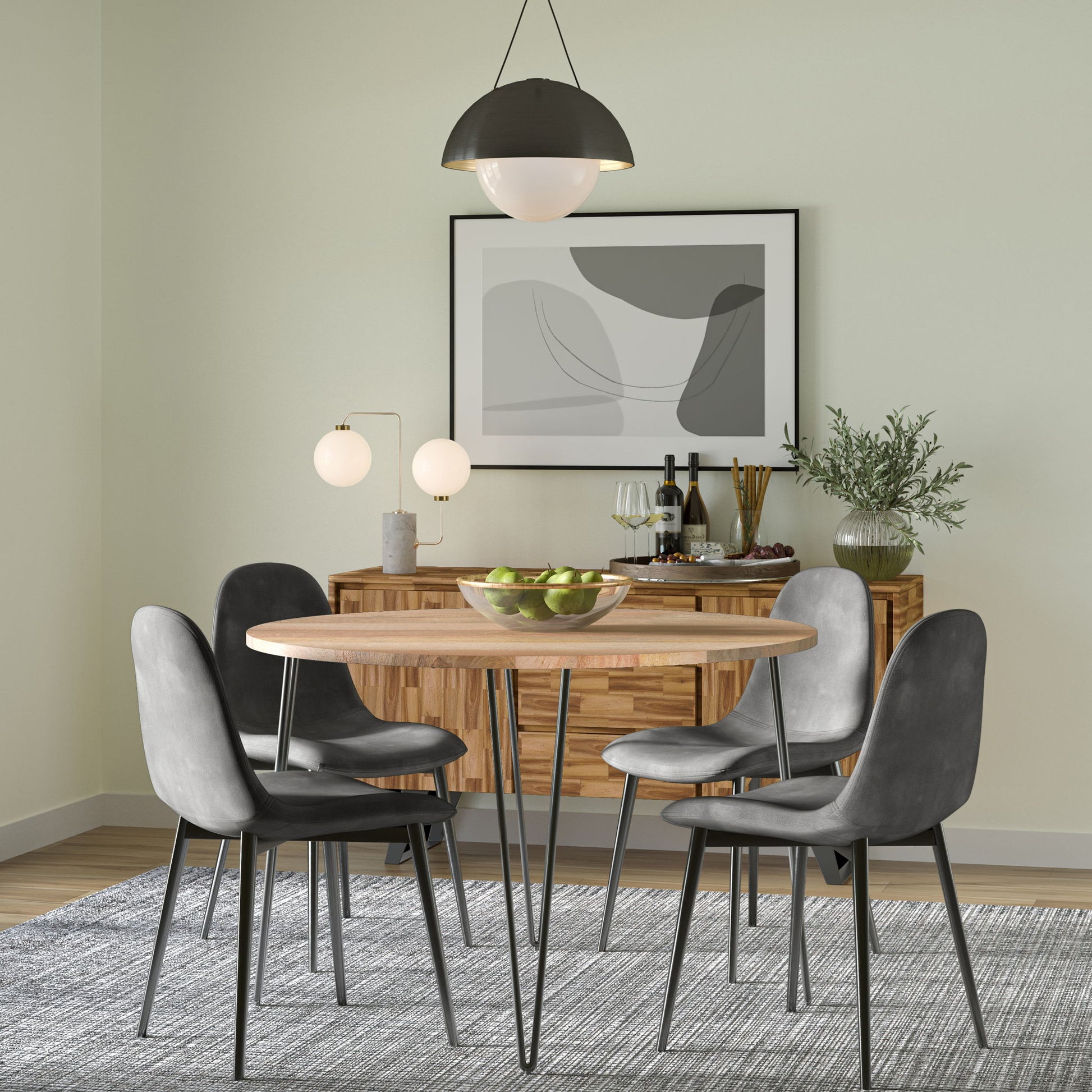 Hunter - Round Dining Table - Natural - Best Buy Furniture