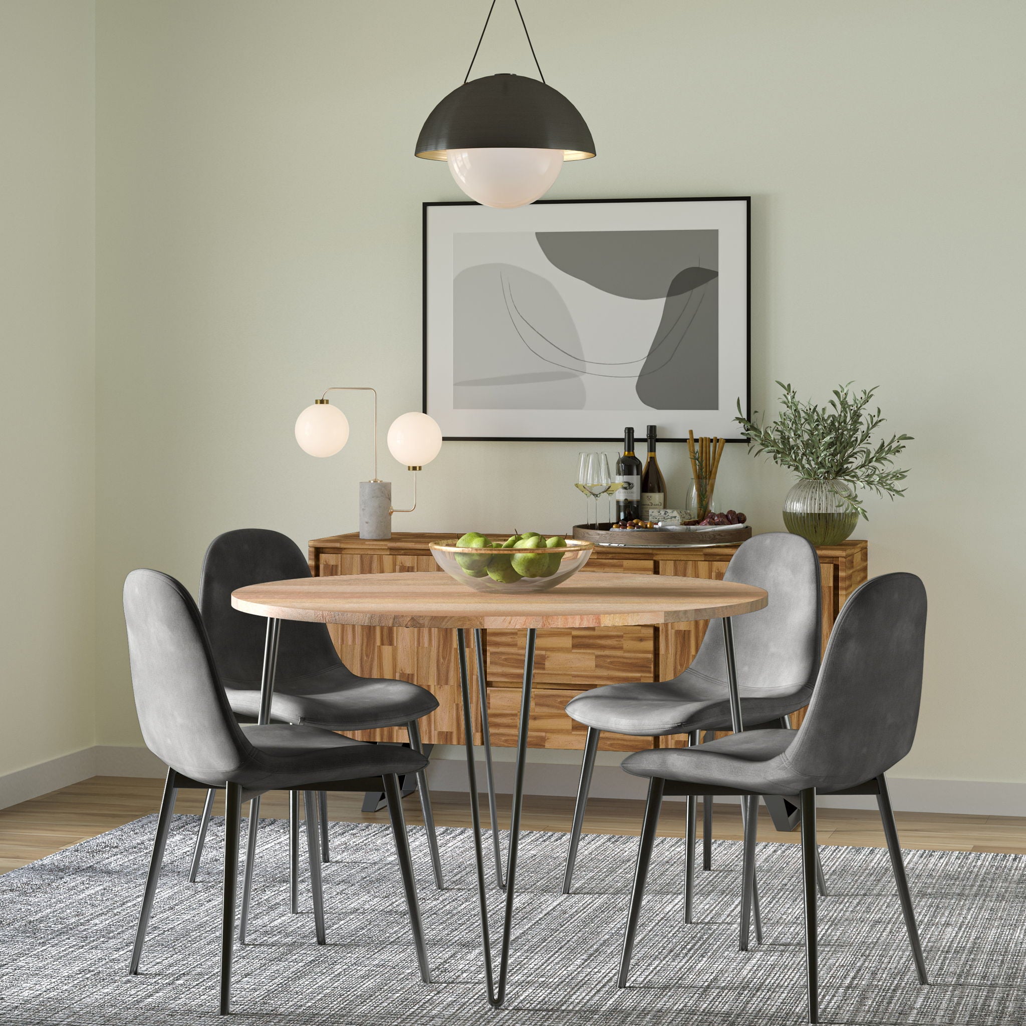 Hunter - Round Dining Table - Natural - Best Buy Furniture