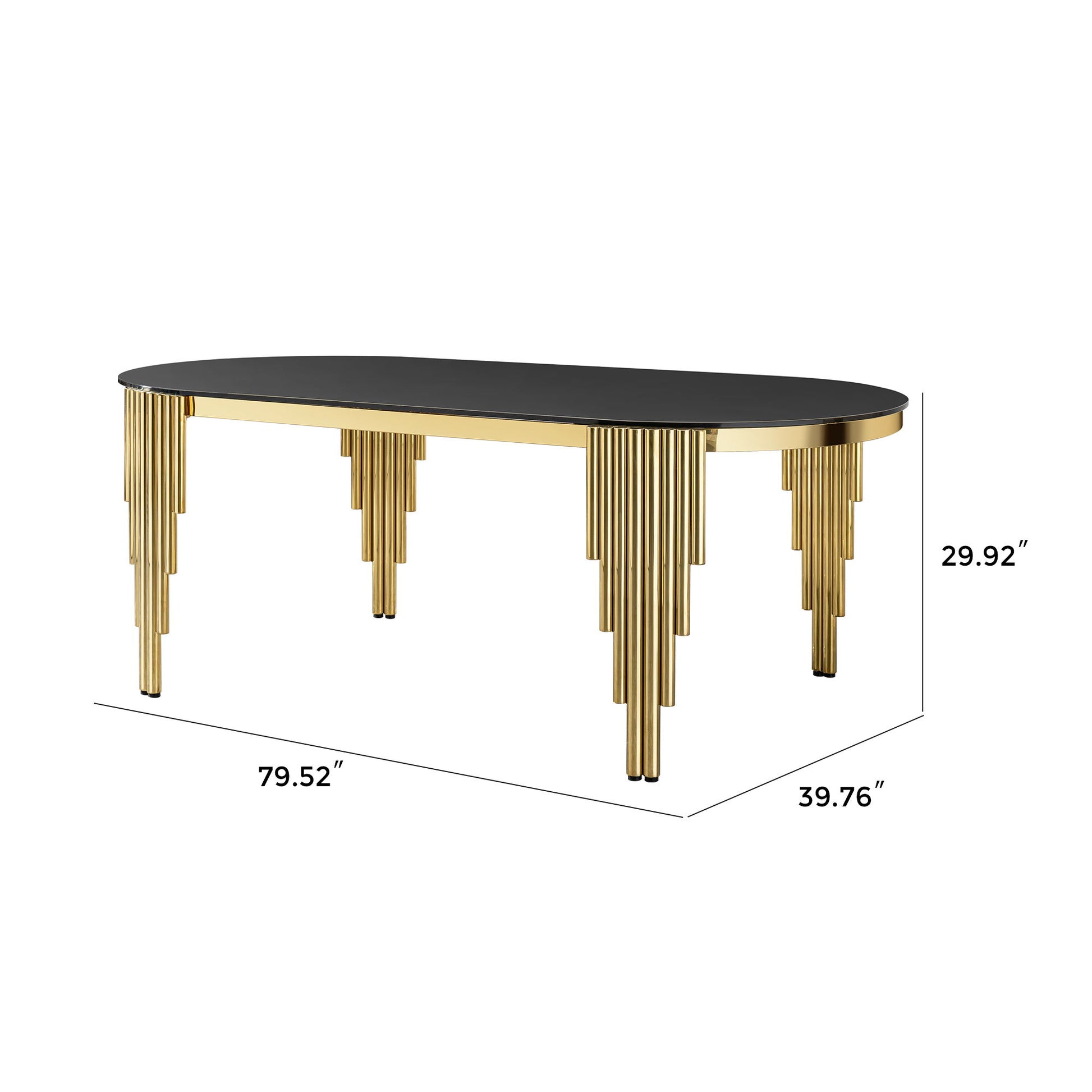 Oval Dining Table With Glass Top And Stainless Steel Base - Best Buy Furniture