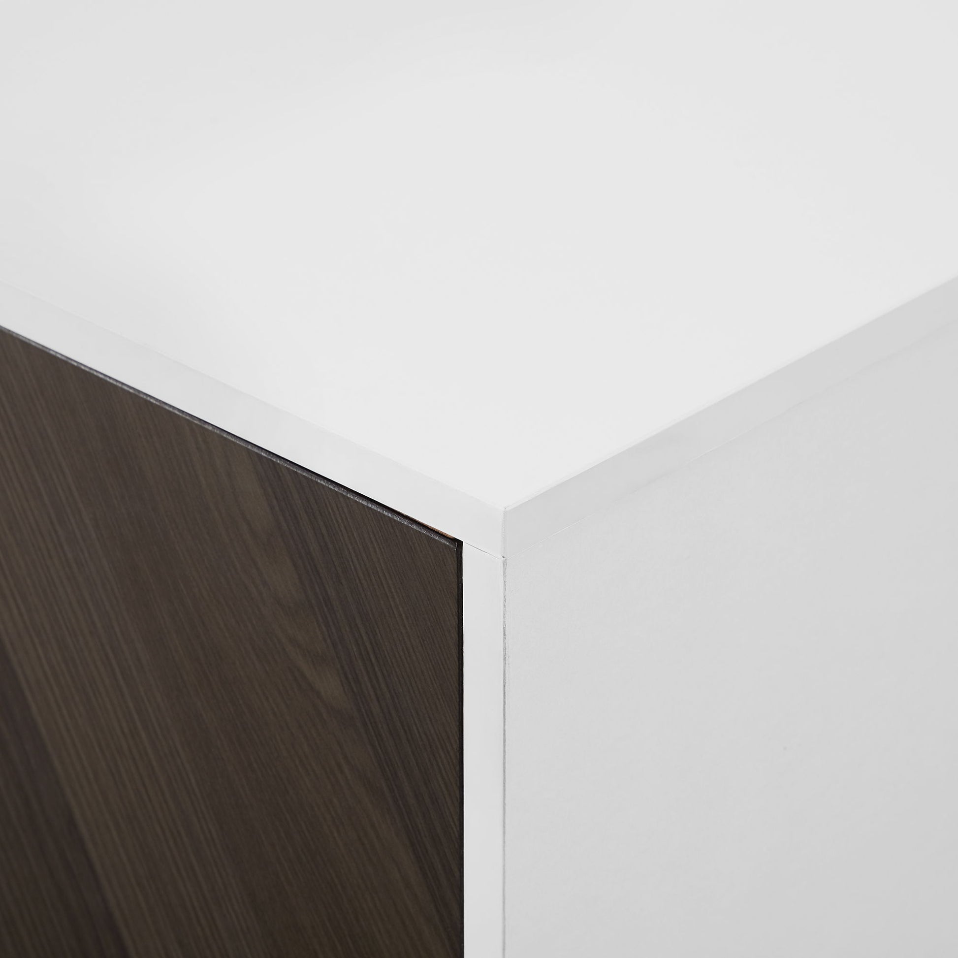 Mid-Century Modern Faux Bookmatch Door Buffet - Best Buy Furniture