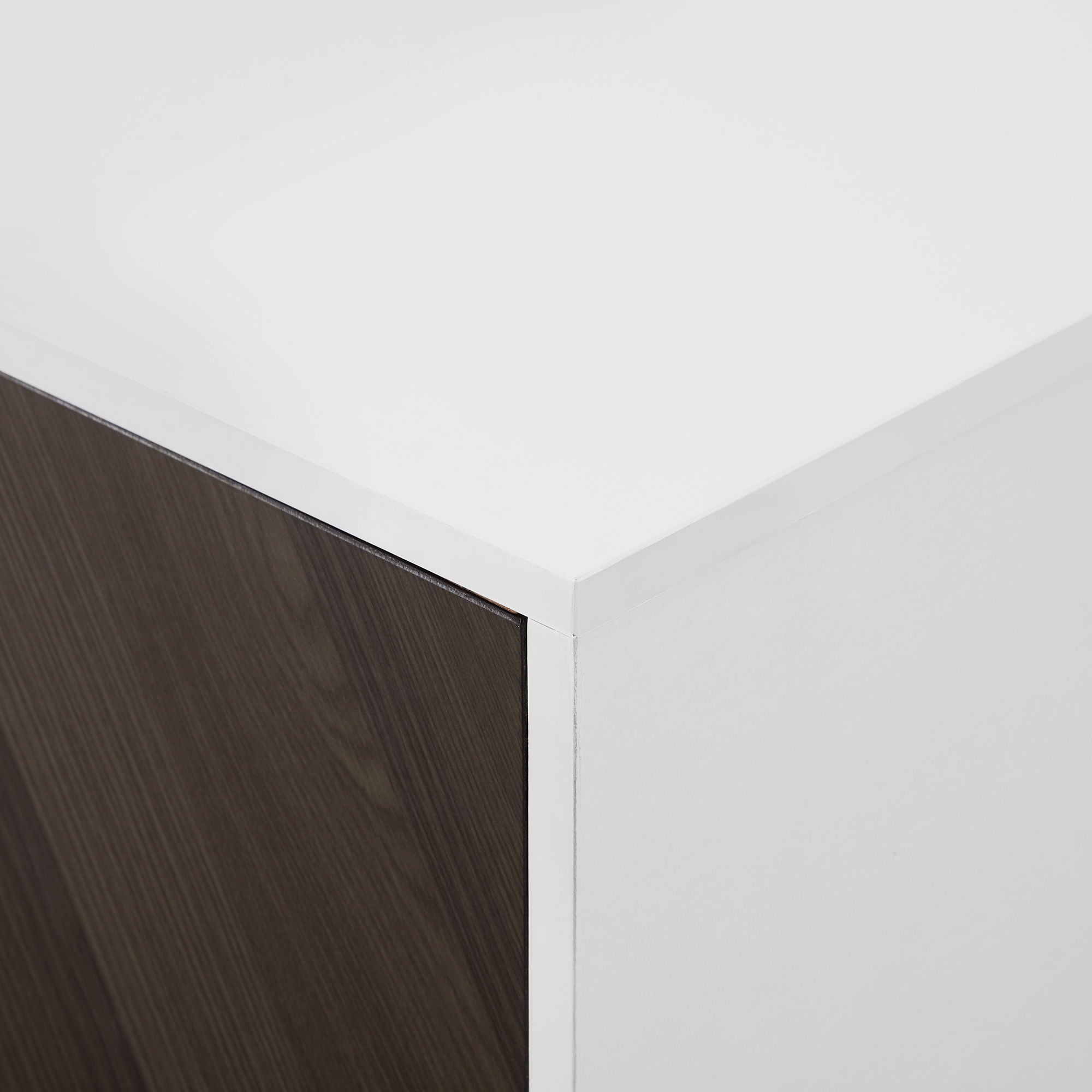 Mid-Century Modern Faux Bookmatch Door Buffet - Best Buy Furniture