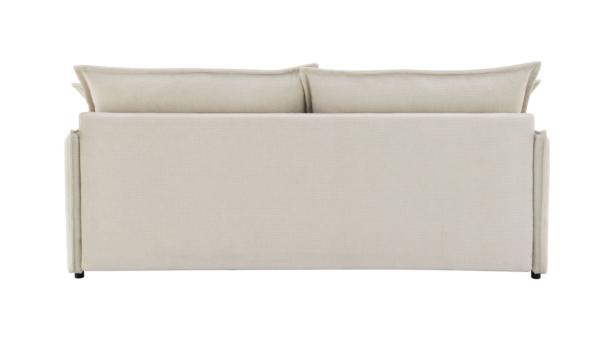 Elisea - Sleeper Sectional Sofa With 2 Toss Pillows - Beige - Best Buy Furniture