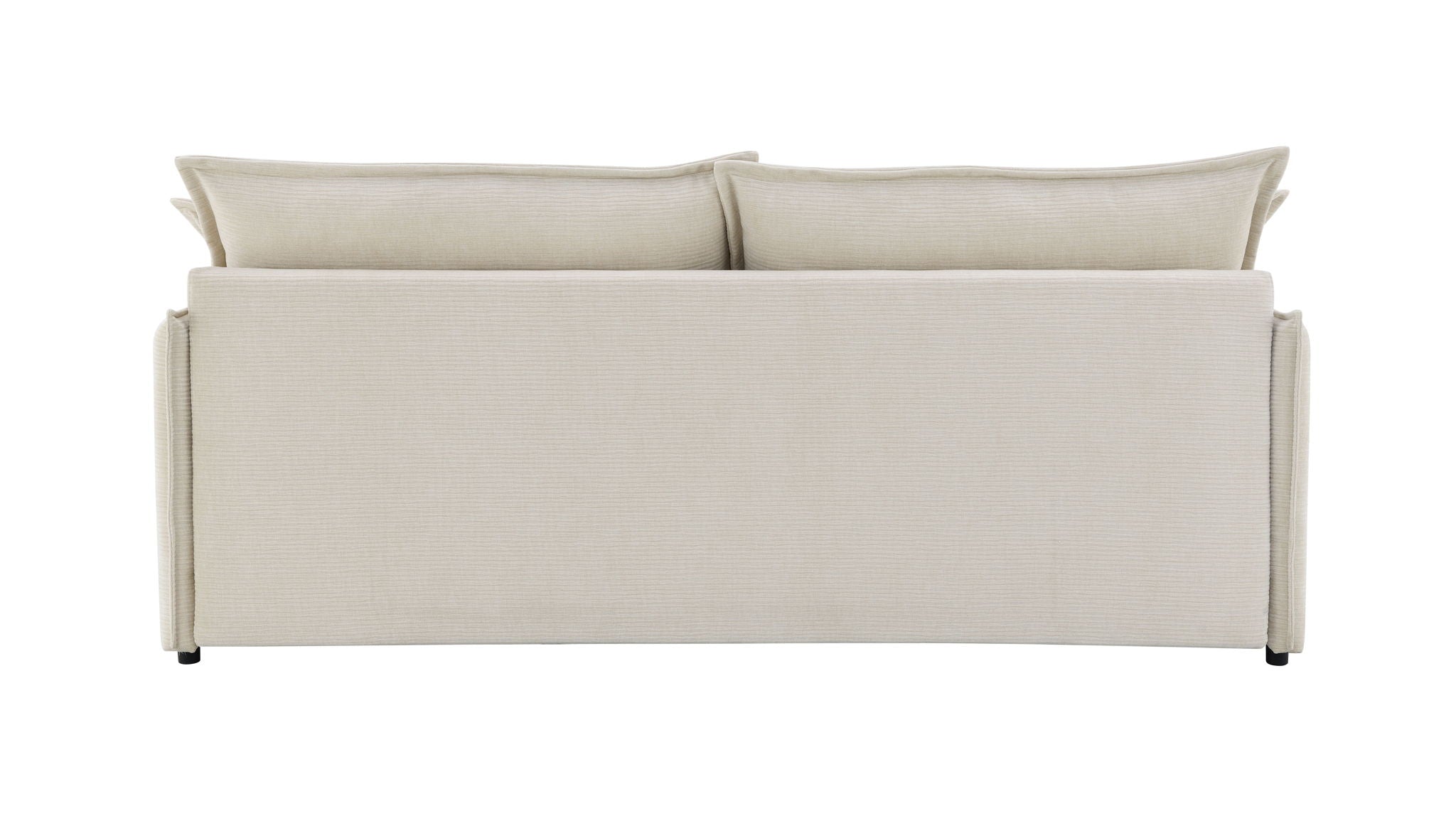 Elisea - Sleeper Sectional Sofa With 2 Toss Pillows - Beige - Best Buy Furniture