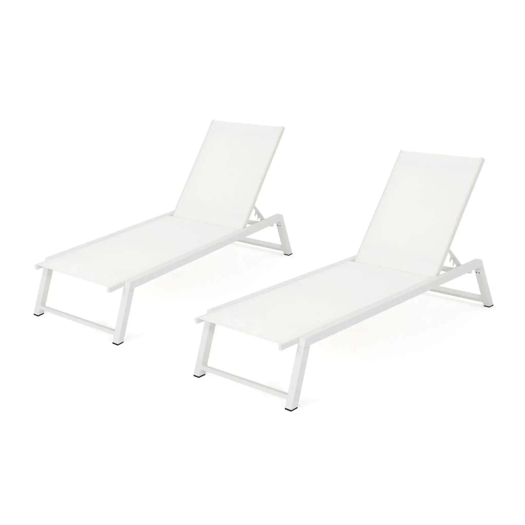 Myers - Modern Chaise Lounge Set With Adjustable Mesh Back - Best Buy Furniture