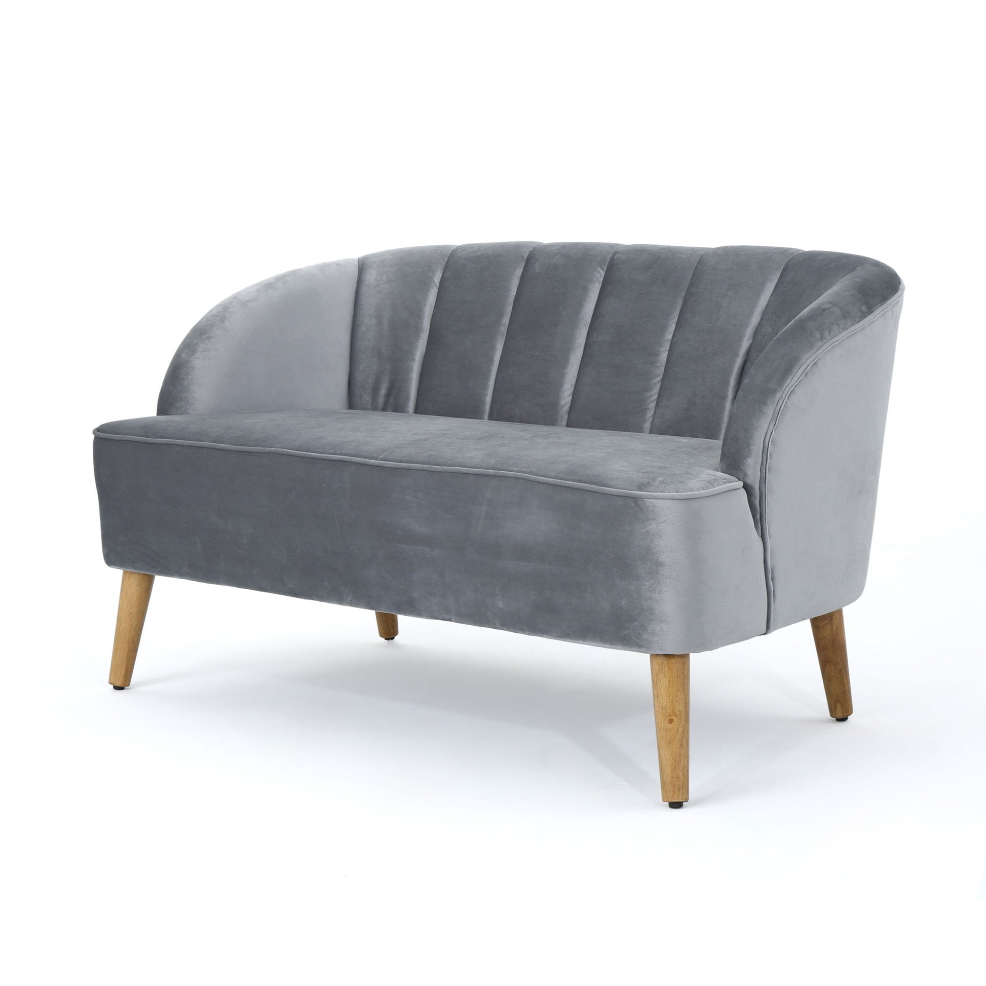 Modern Classic Shell Backed Loveseat - Best Buy Furniture