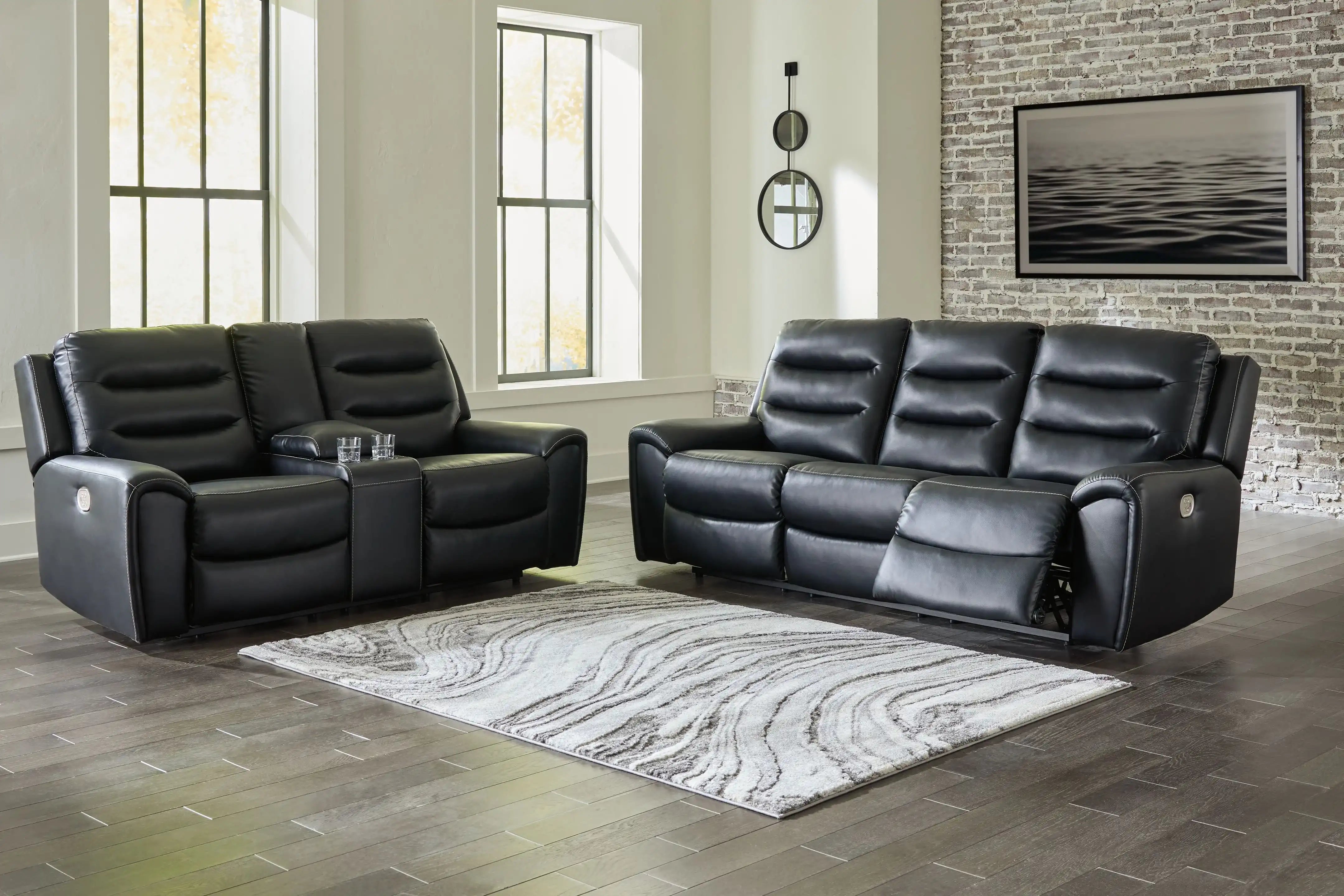 Warlin - Power Reclining Living Room Set - Best Buy Furniture