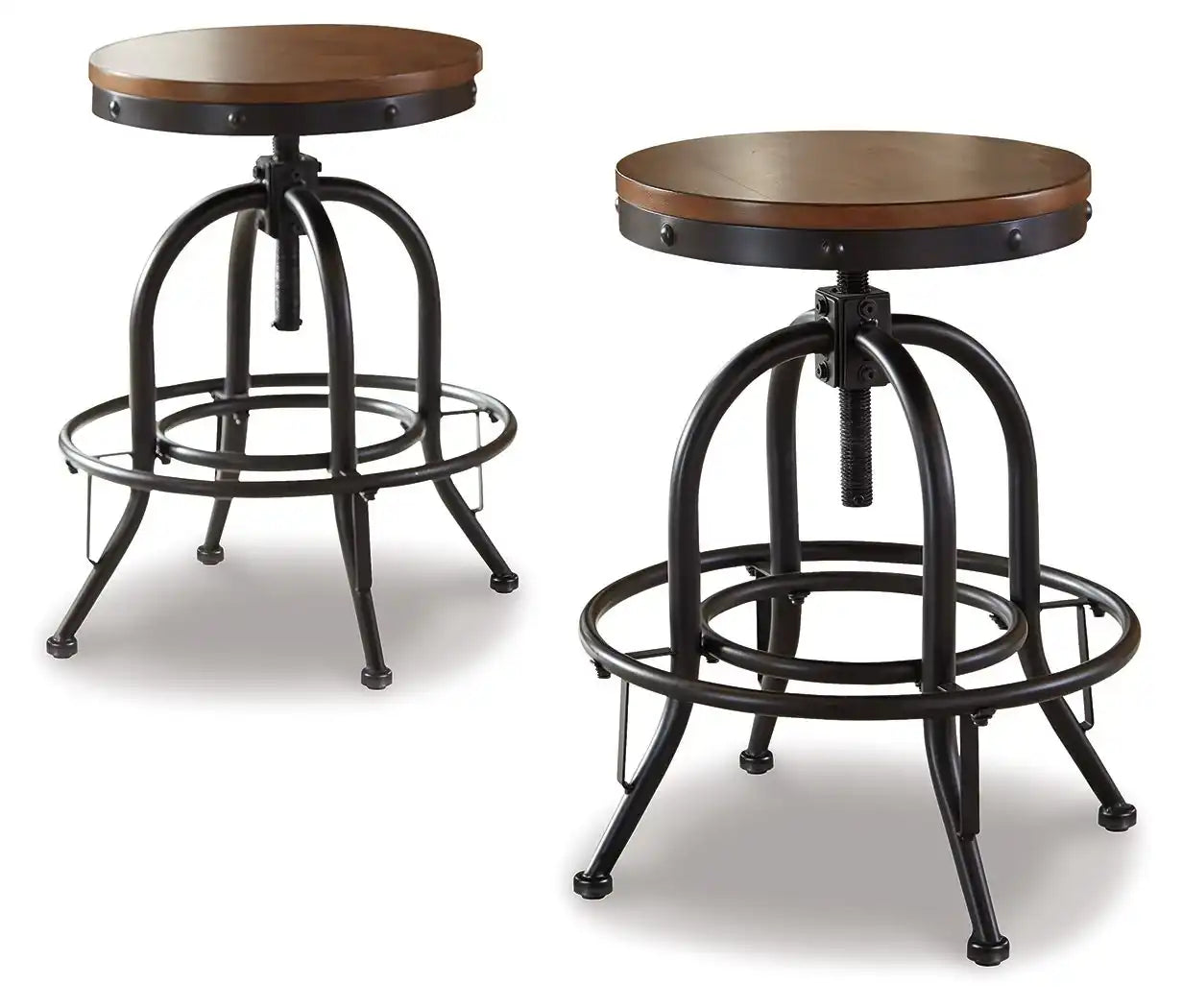 Valebeck - Swivel Barstool (Set of 2) - Best Buy Furniture