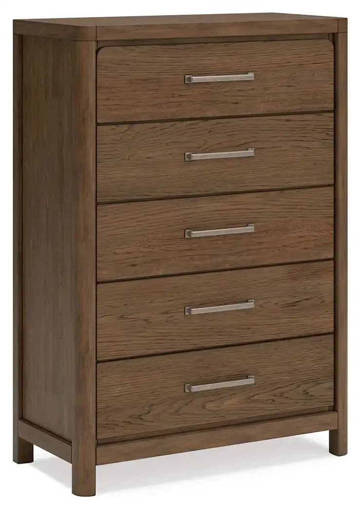 Cabalynn - Five Drawer Chest - Light Brown - Best Buy Furniture
