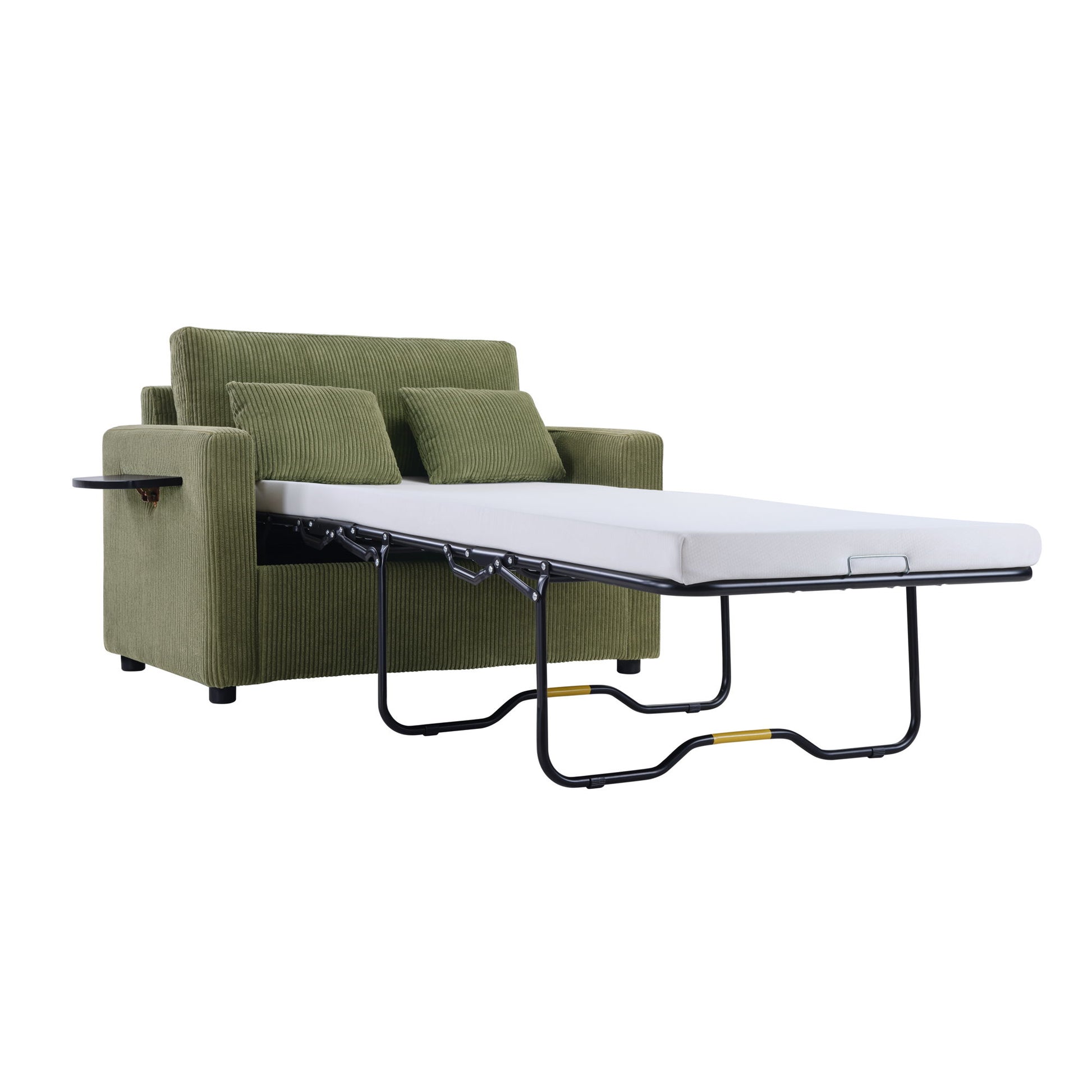 Sleeper Sofa With Foldable Mattress, USB Ports, Side Table & Storage Pocket - Best Buy Furniture