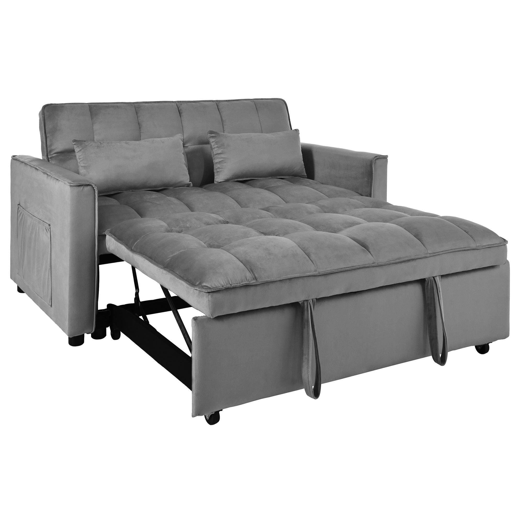 3 In 1 Pull Out Couch Convertible Sofa Bed With Reclining Backrest - Best Buy Furniture