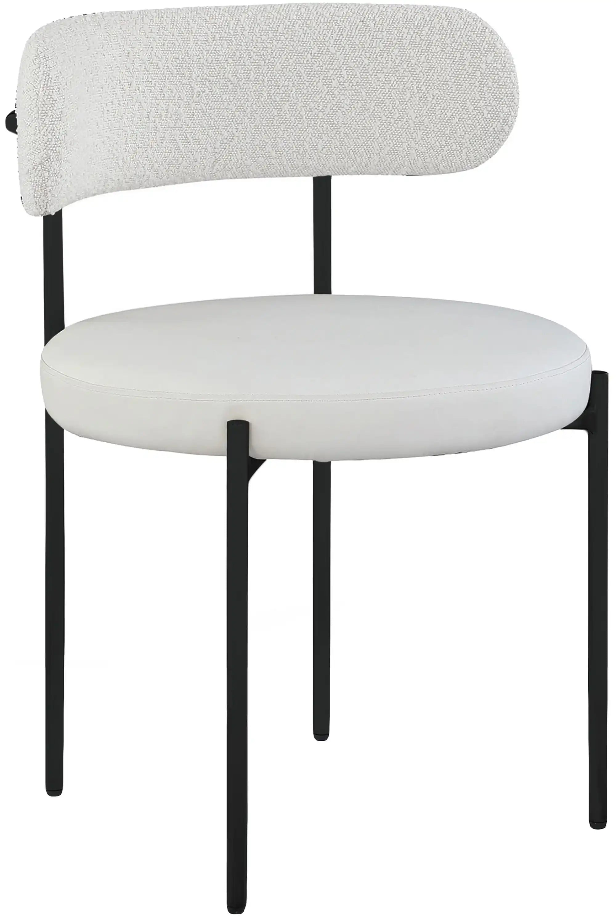 Beacon - Faux Leather Dining Chair With Black Legs (Set of 2) - Best Buy Furniture