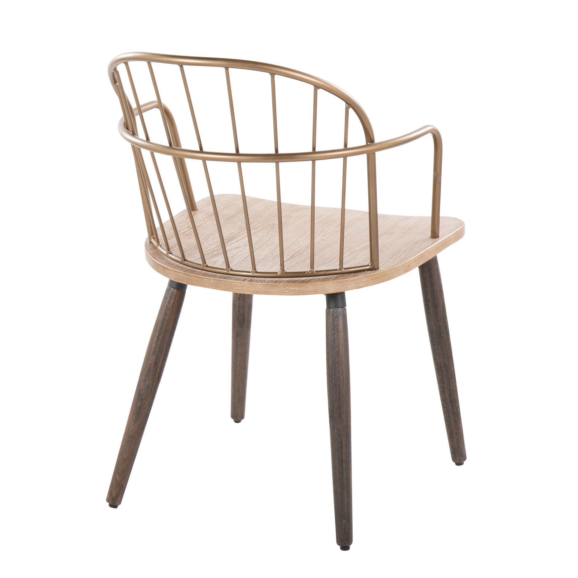 Riley - Farmhouse High Back Arm Chair (Set of 2) - Antique Copper / White Washed - Best Buy Furniture
