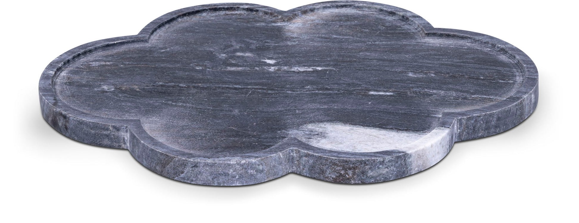Rimini - Marble Clover Shaped Tray - Best Buy Furniture
