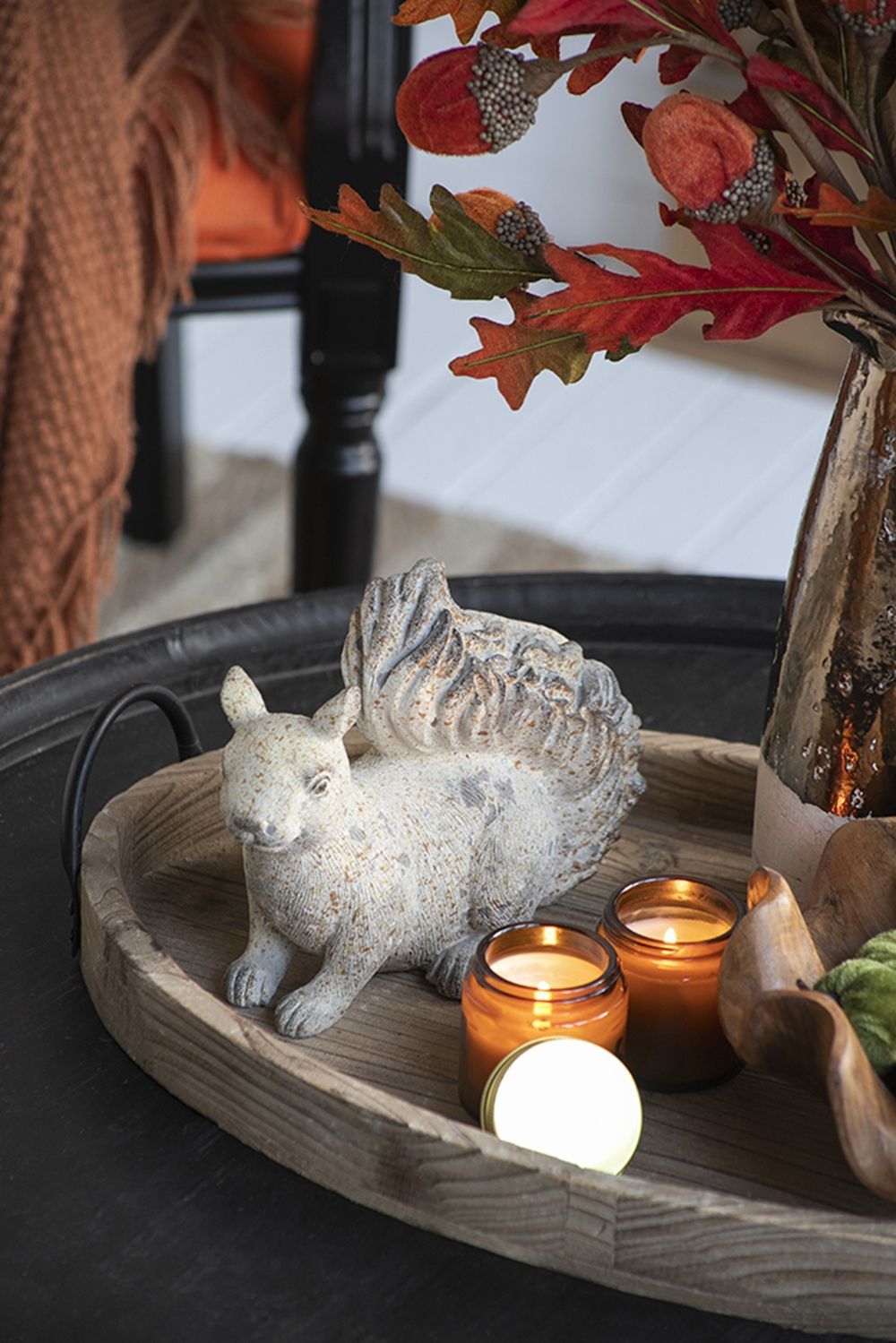 Resin Standing & Lying Down Squirrel Rustic, For Harvest Festival Fall Festival & Thanksgiving Table Decorations (Set of 2) - Antique Cream - Best Buy Furniture