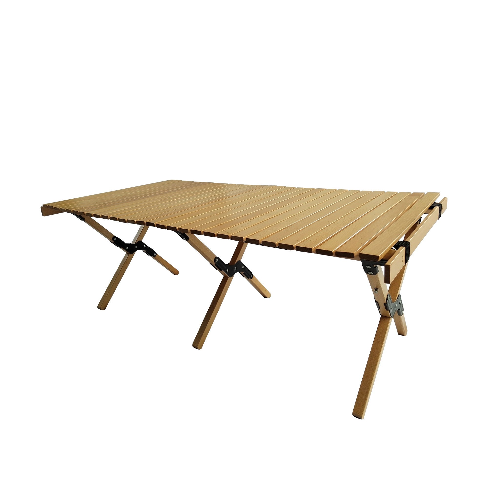 Multi-Function Wooden Foldable Portable Patio Dining Table, Indoor And Outdoor Universal - Natural - Best Buy Furniture