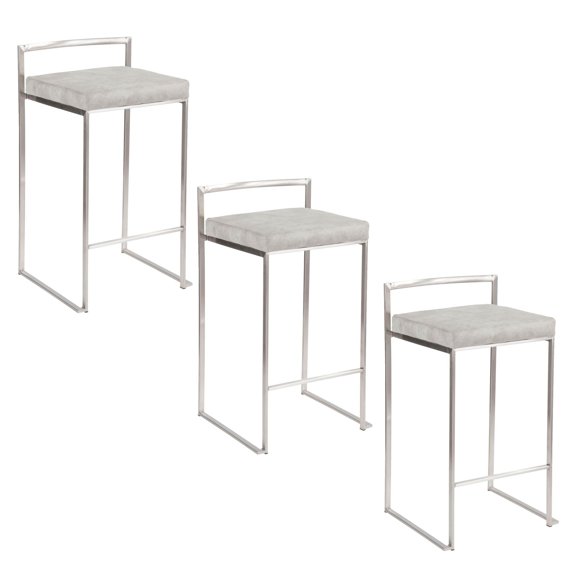 Fuji - Elegant Design Contemporary Stackable Counter Stool - Best Buy Furniture