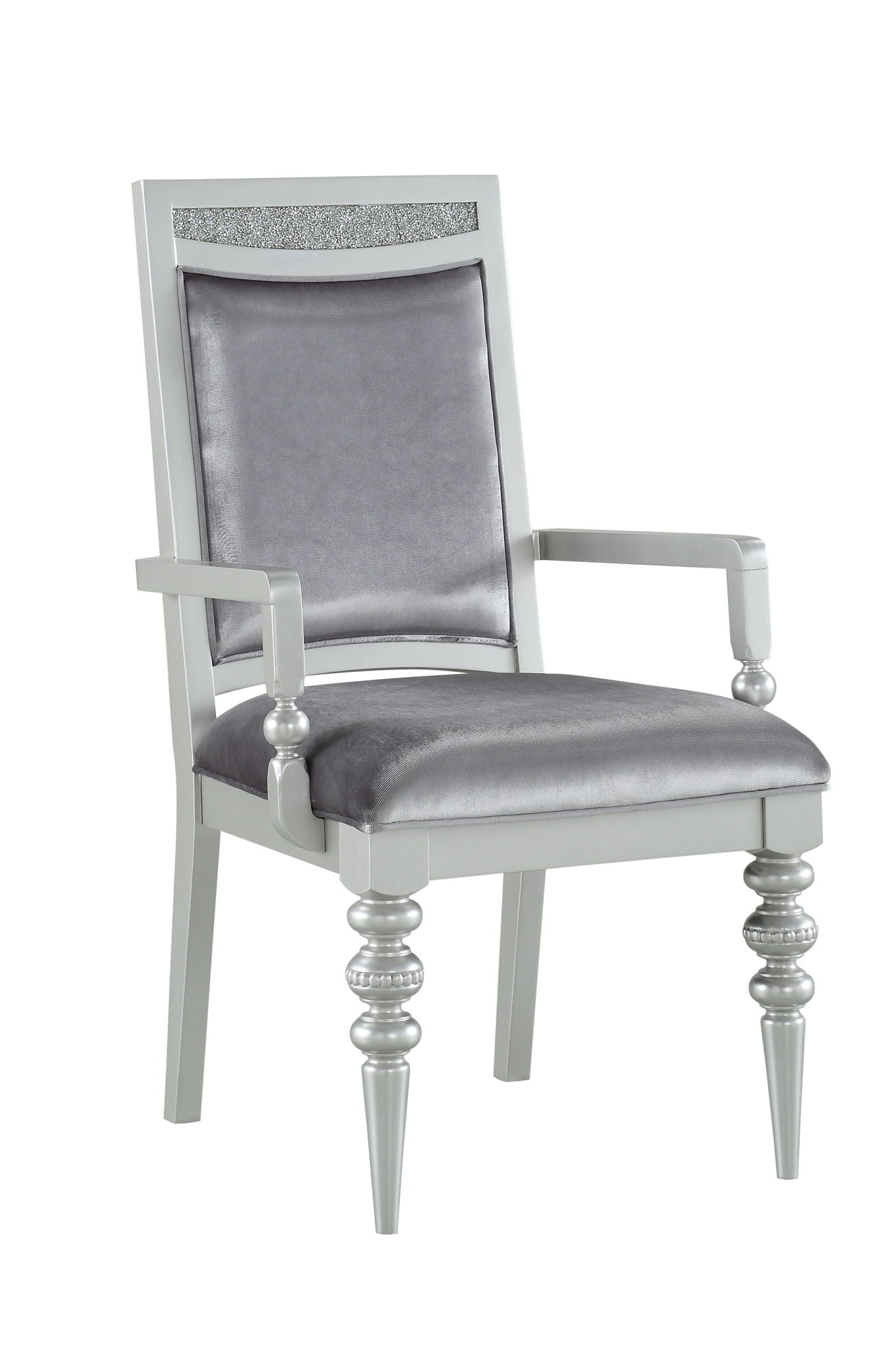 Maverick - Arm Chair (Set of 2) - Silver - Best Buy Furniture