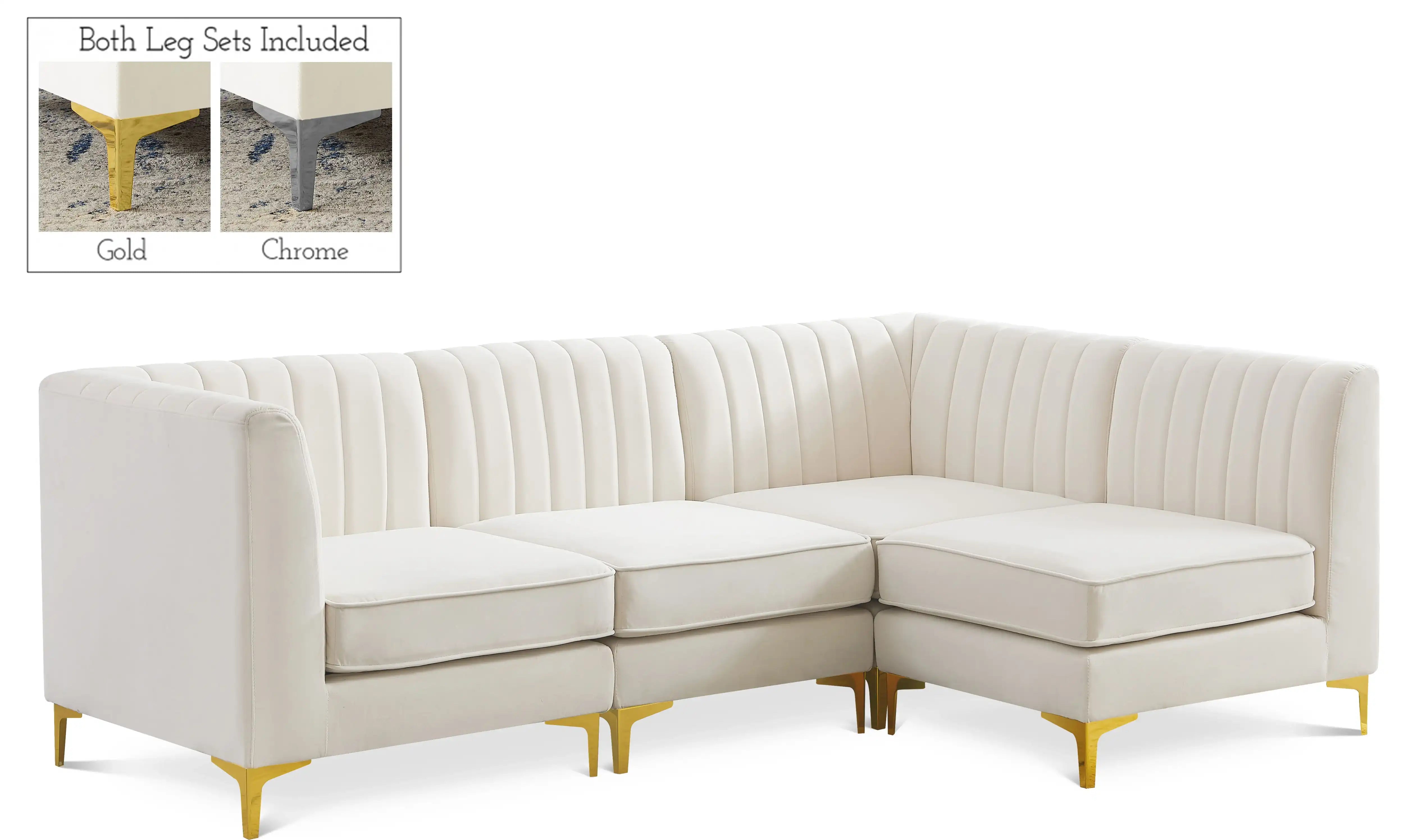Alina - 4 Piece Modular L-Shaped Sectional - Best Buy Furniture