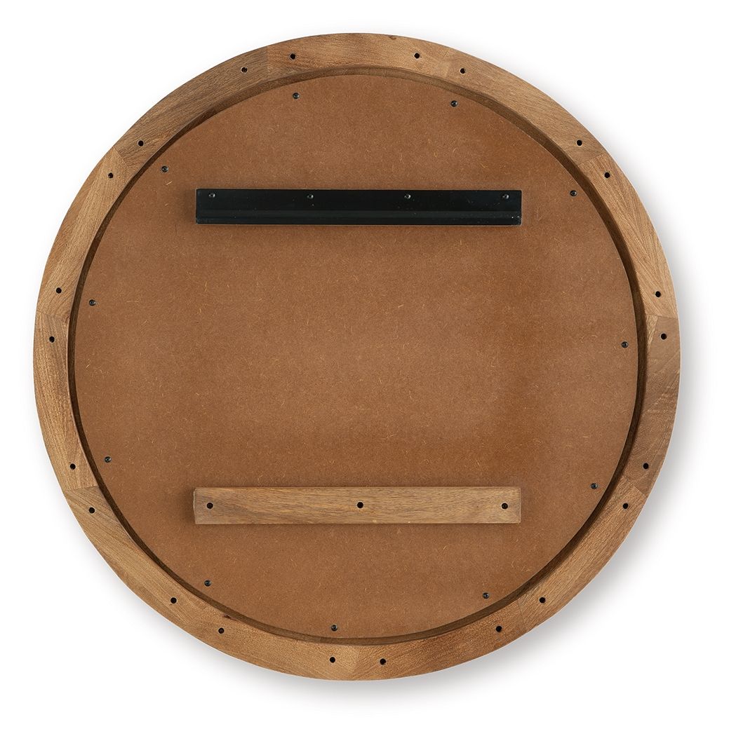 Aajon - Accent Mirror - Brown - Best Buy Furniture