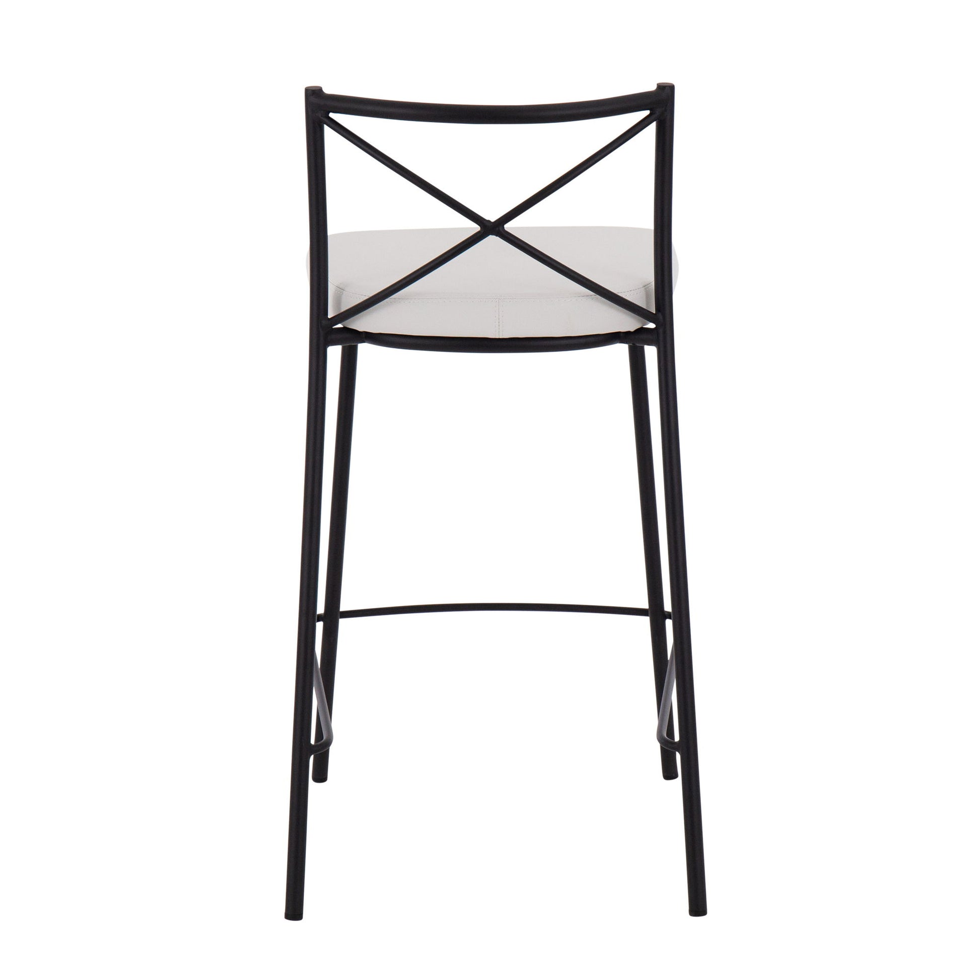 Modern Charlotte - Contemporary Fixed Height Counter Stool (Set of 2) - Best Buy Furniture