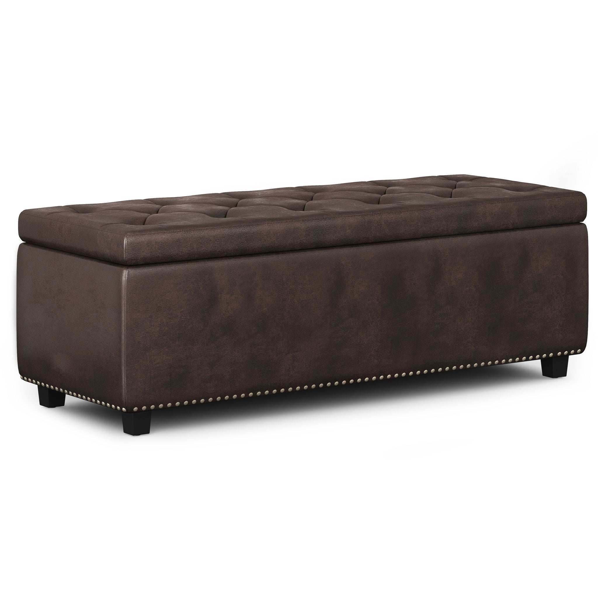 Hamilton - Upholstered Storage Ottoman - Best Buy Furniture