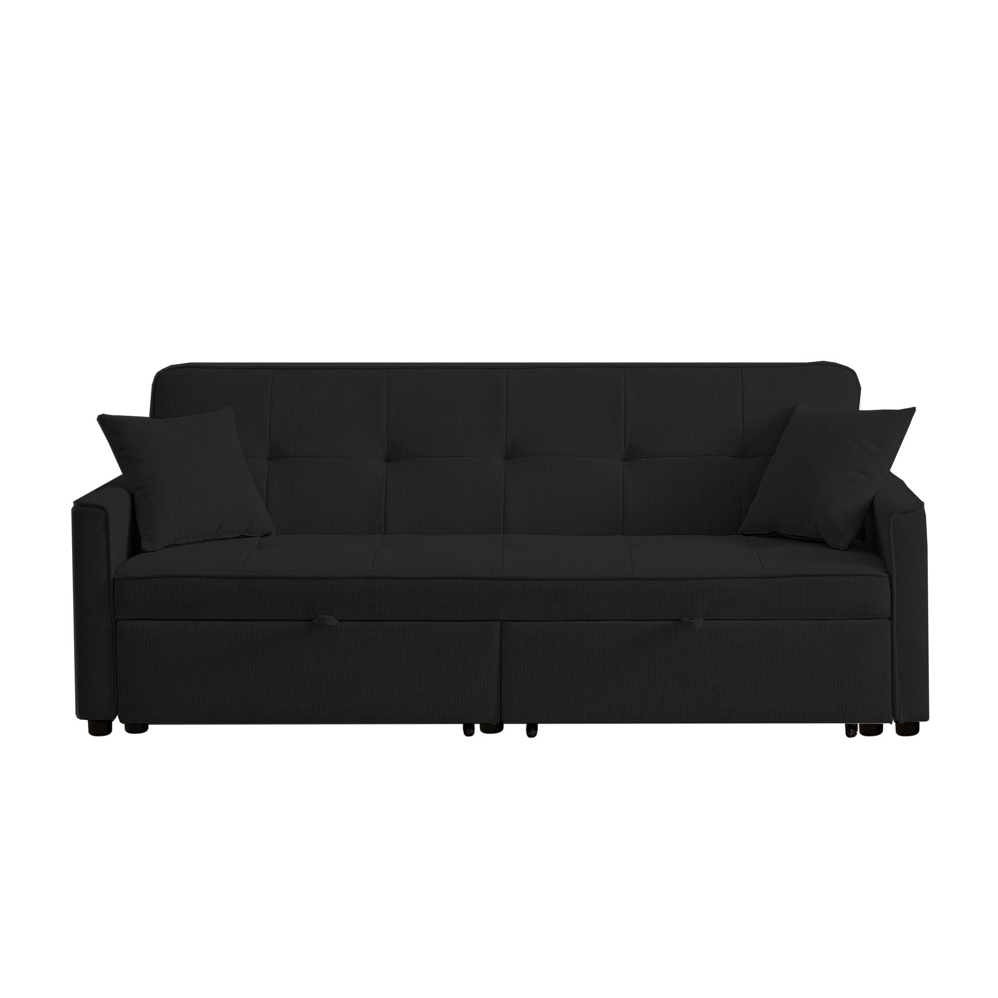 3 In 1 Convertible Sleeper Sofa Bed, Reclining Backrest, Pillows, Pockets - Best Buy Furniture
