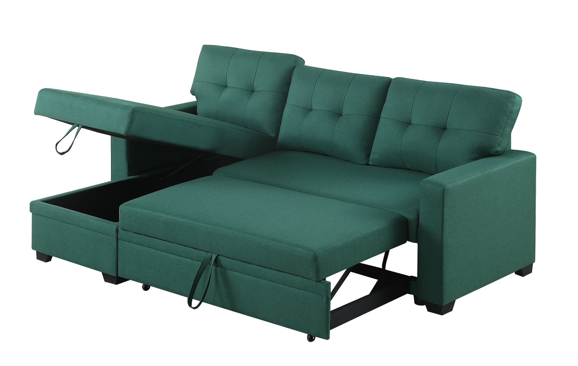 Upholstered Pull Out Sectional Sofa With Chaise - Best Buy Furniture