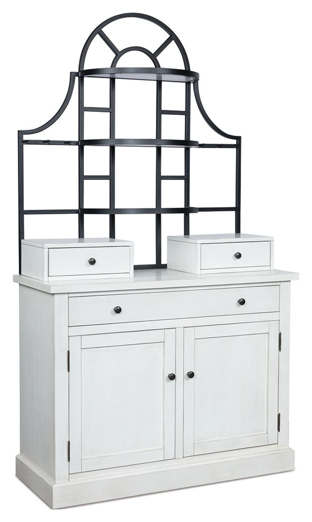 Greddinton - Baker's Rack - White - Best Buy Furniture