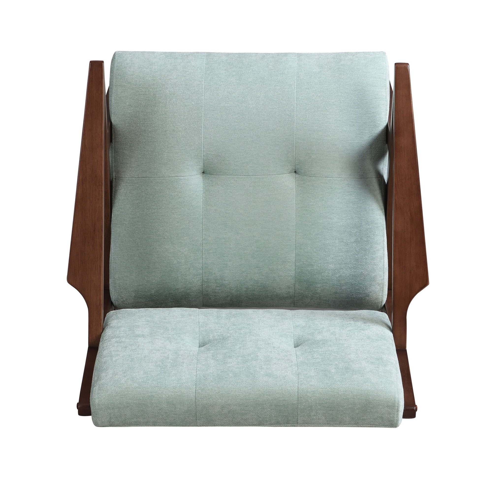 Modern Accent Chair With Plush Cushions, Angled Arm Design - Green - Best Buy Furniture
